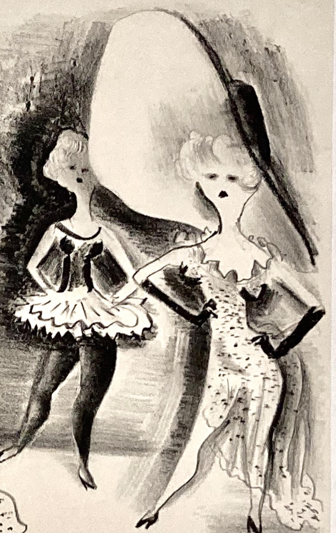 Adolf Dehn, Cortina (alias Flora Dora Girls), 1932, litografía burlesca en venta 4