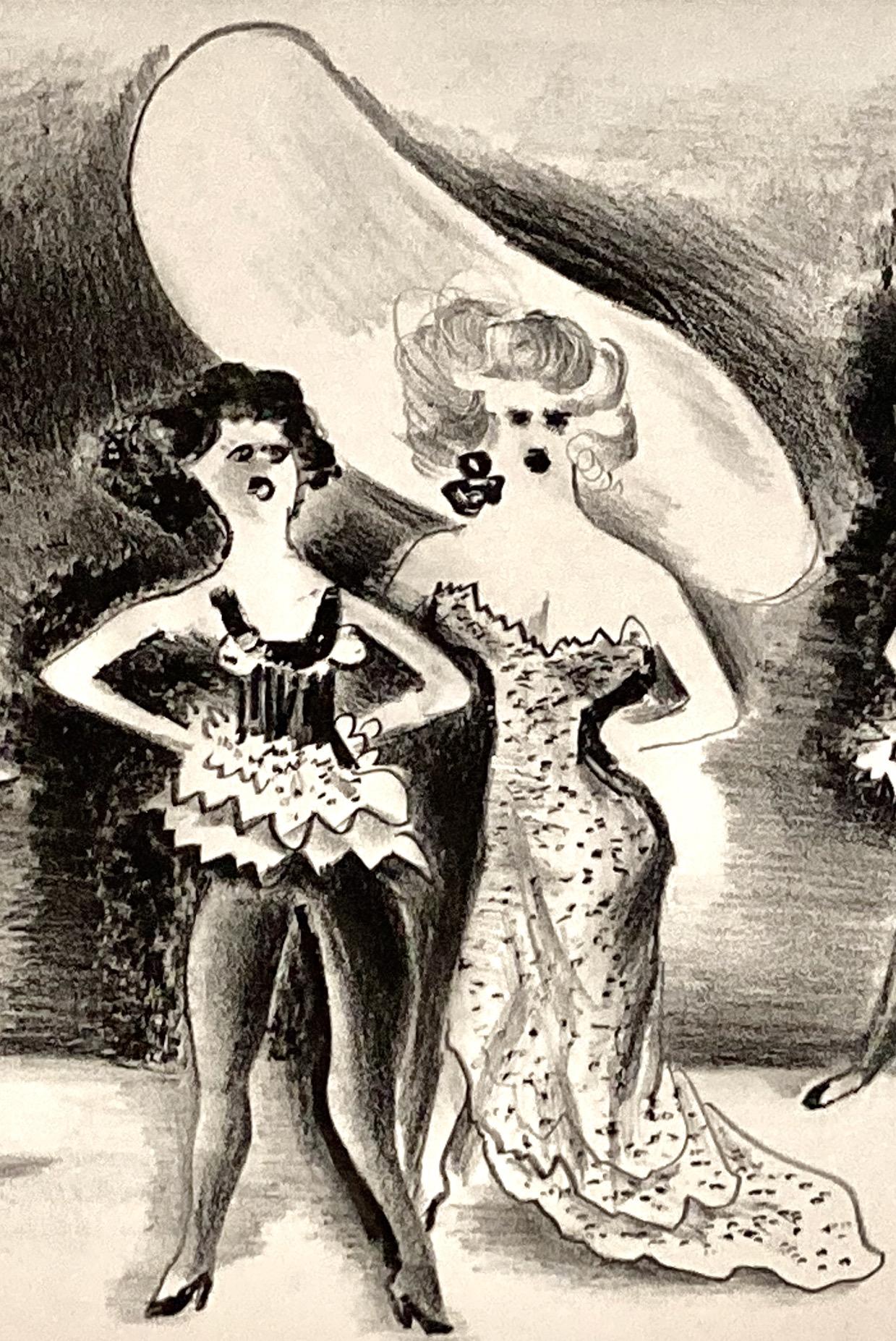 Adolf Dehn, Cortina (alias Flora Dora Girls), 1932, litografía burlesca en venta 5