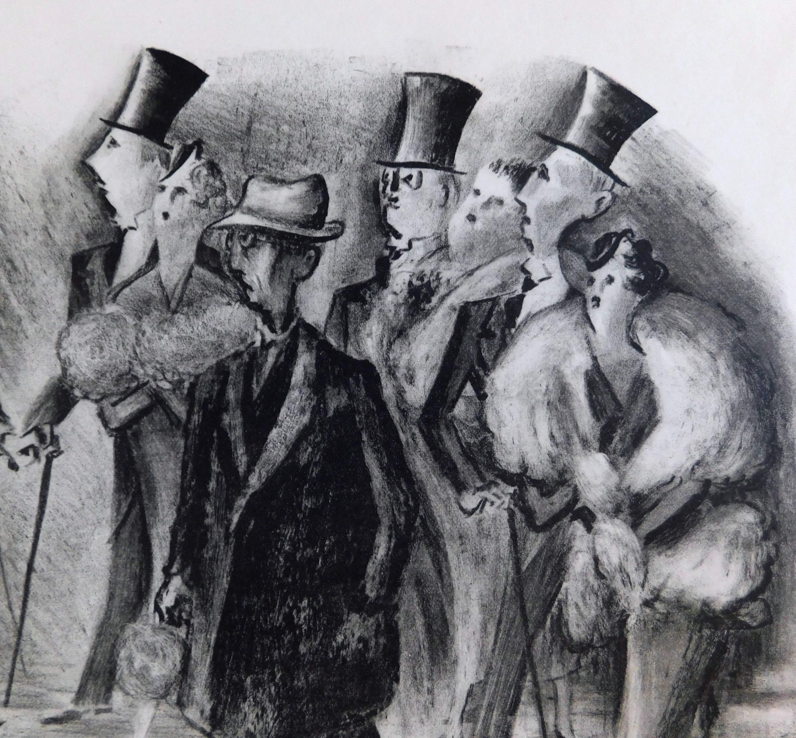Adolf Dehn Originallithographie, 1933, Osterparade, Bleistift signiert im Angebot 2