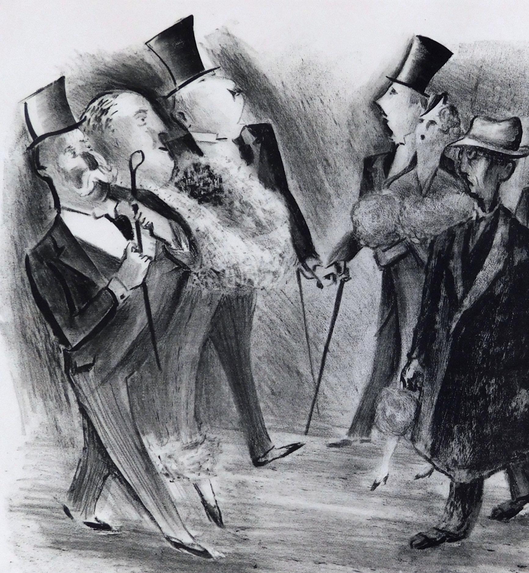 Adolf Dehn Originallithographie, 1933, Osterparade, Bleistift signiert im Angebot 4
