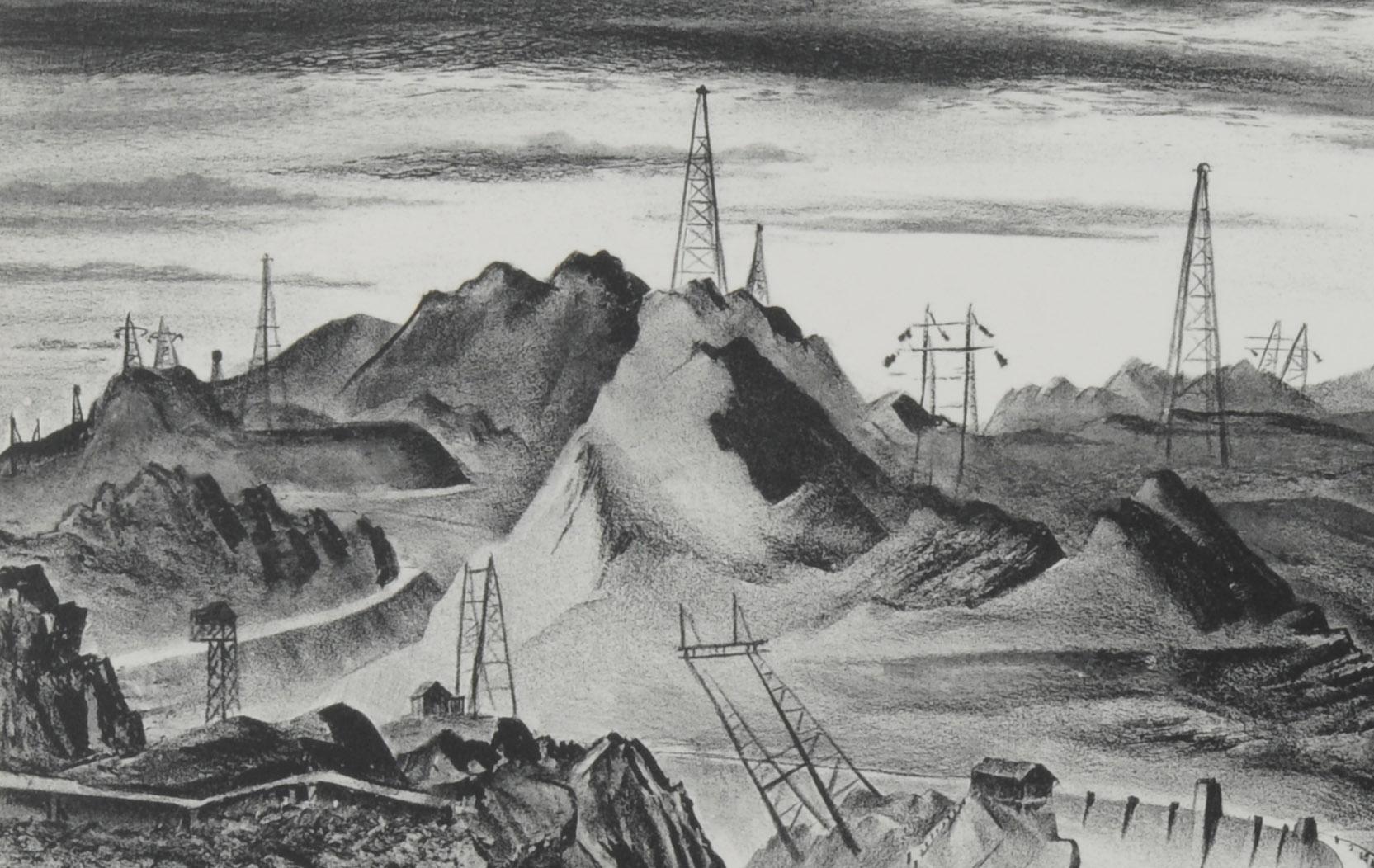 Presa de Boulder - Print de Adolf Dehn