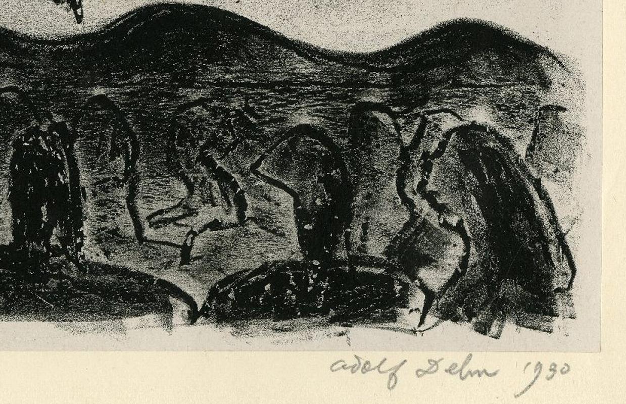 Cuatro chicas finales - Print Expresionista de Adolf Dehn