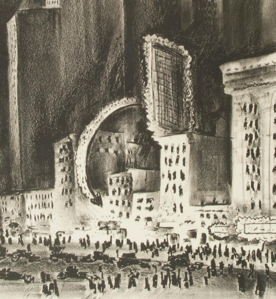 New York Night - Print by Adolf Dehn
