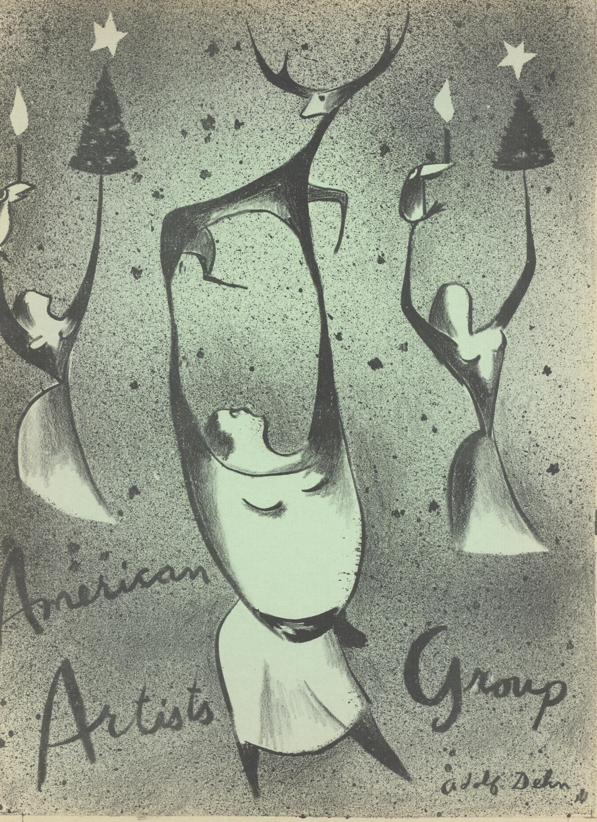 litografía original - Print de Adolf Dehn