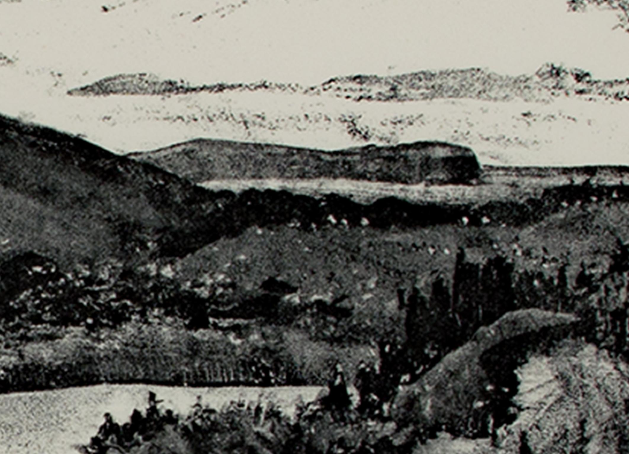 siglo xx litografía en blanco y negro impresión de paisaje árboles lago firmada - Print Realista de Adolf Dehn