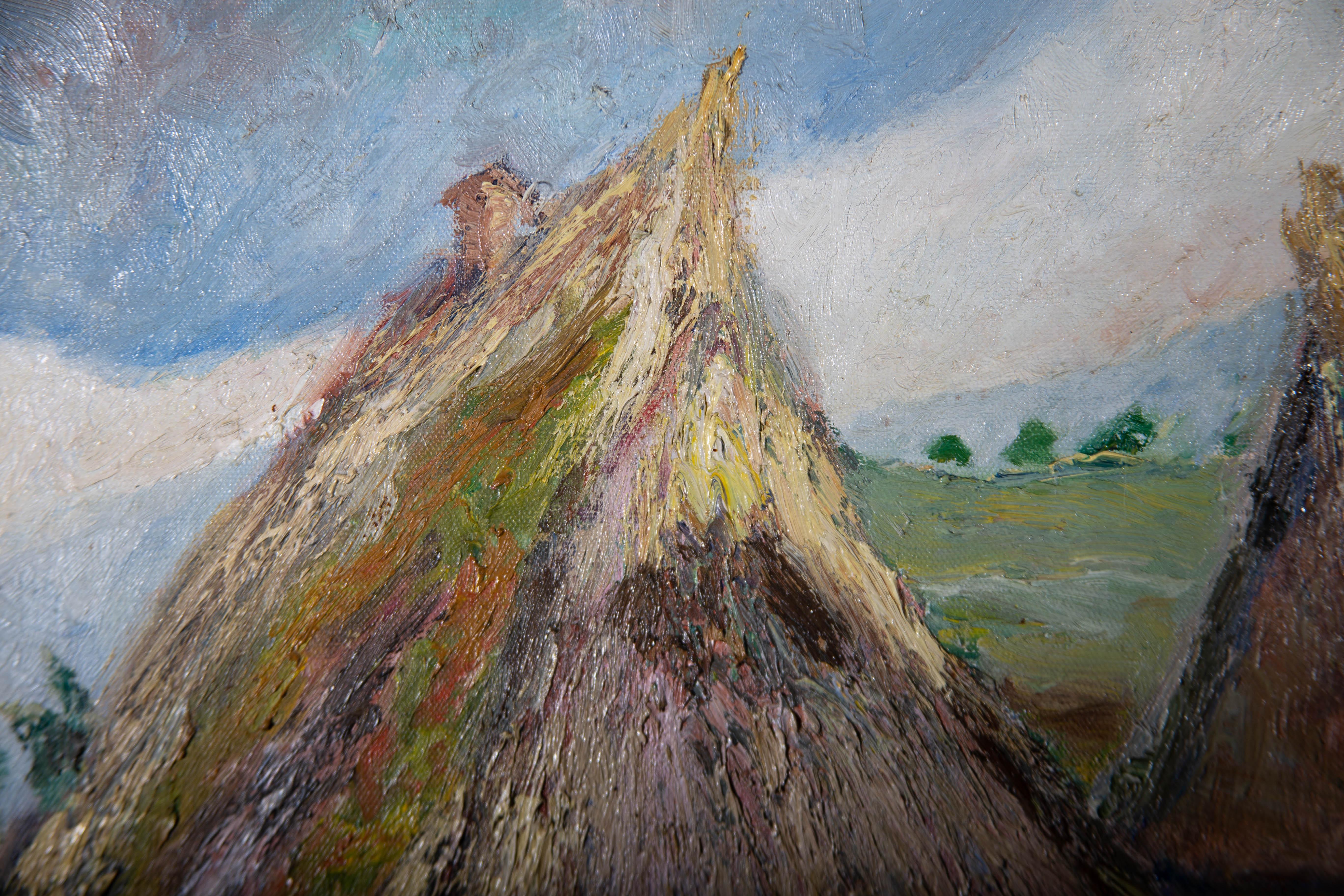 Adolf Fehr (1886-1964) - Óleo de mediados del siglo XX, Cabañas alpinas en venta 4