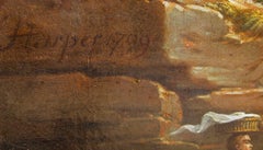 Figures in a Landscape, Oil Painting 1799 by Adolf Harper