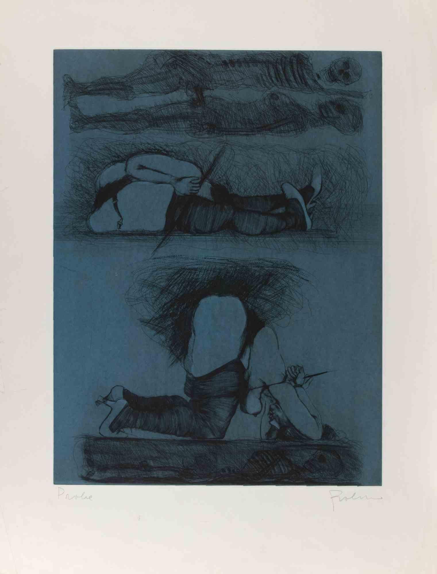 Etching and aquatint realized in 1969.

Hand signed in pencil.

Artist proof.

Very good condition.