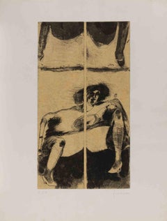 Woman - Etching by Adolf Frohner - 1970s