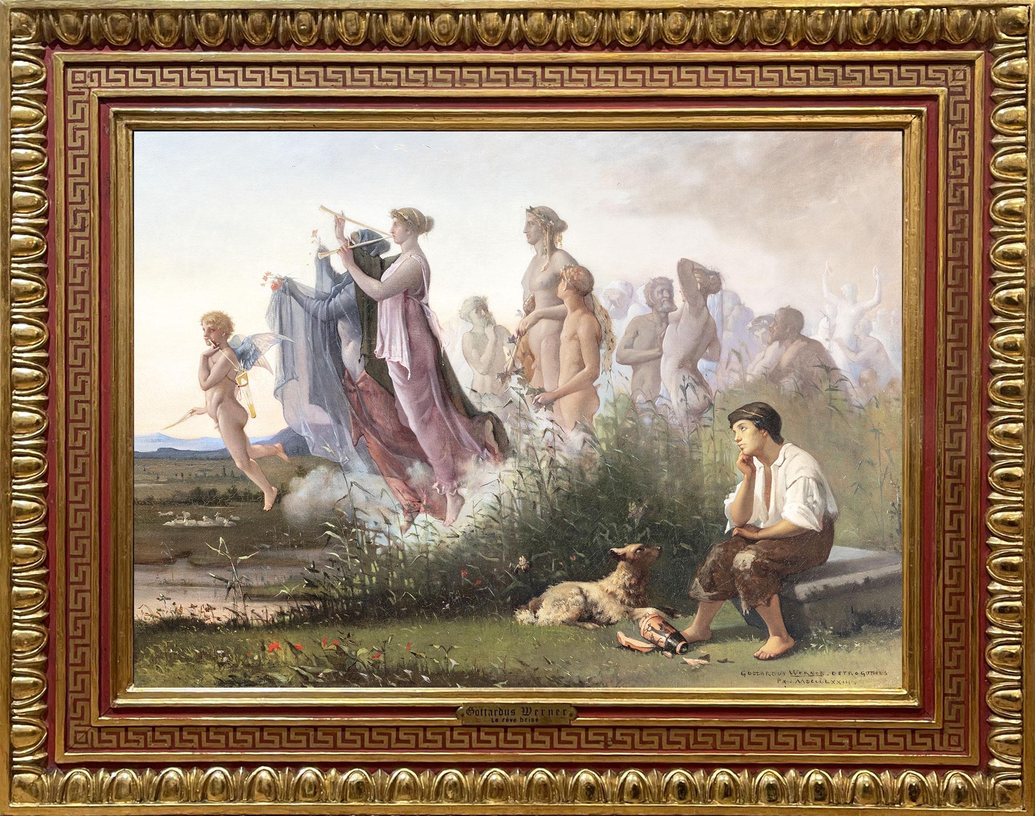 Le rêve brisé - Painting Simbolismo di ADOLF GUDFAST WERNER 
