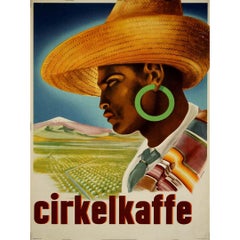 Poster originale del Cirkelkaffe, disegnato da Adolf Harry Bernmark nel 1955.