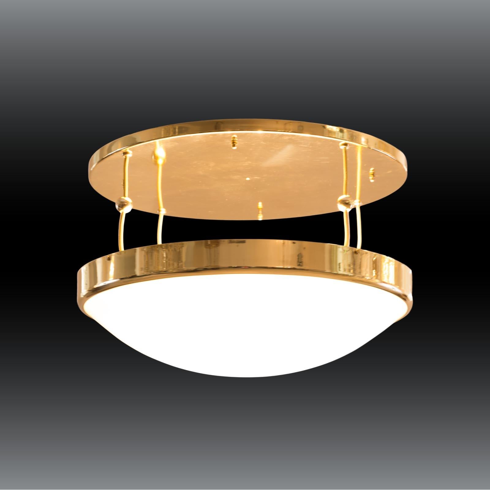 Contemporary Adolf Loos Anglo Austrian Bank-Variation, Flush Mount Art Deco, Re-Edition For Sale