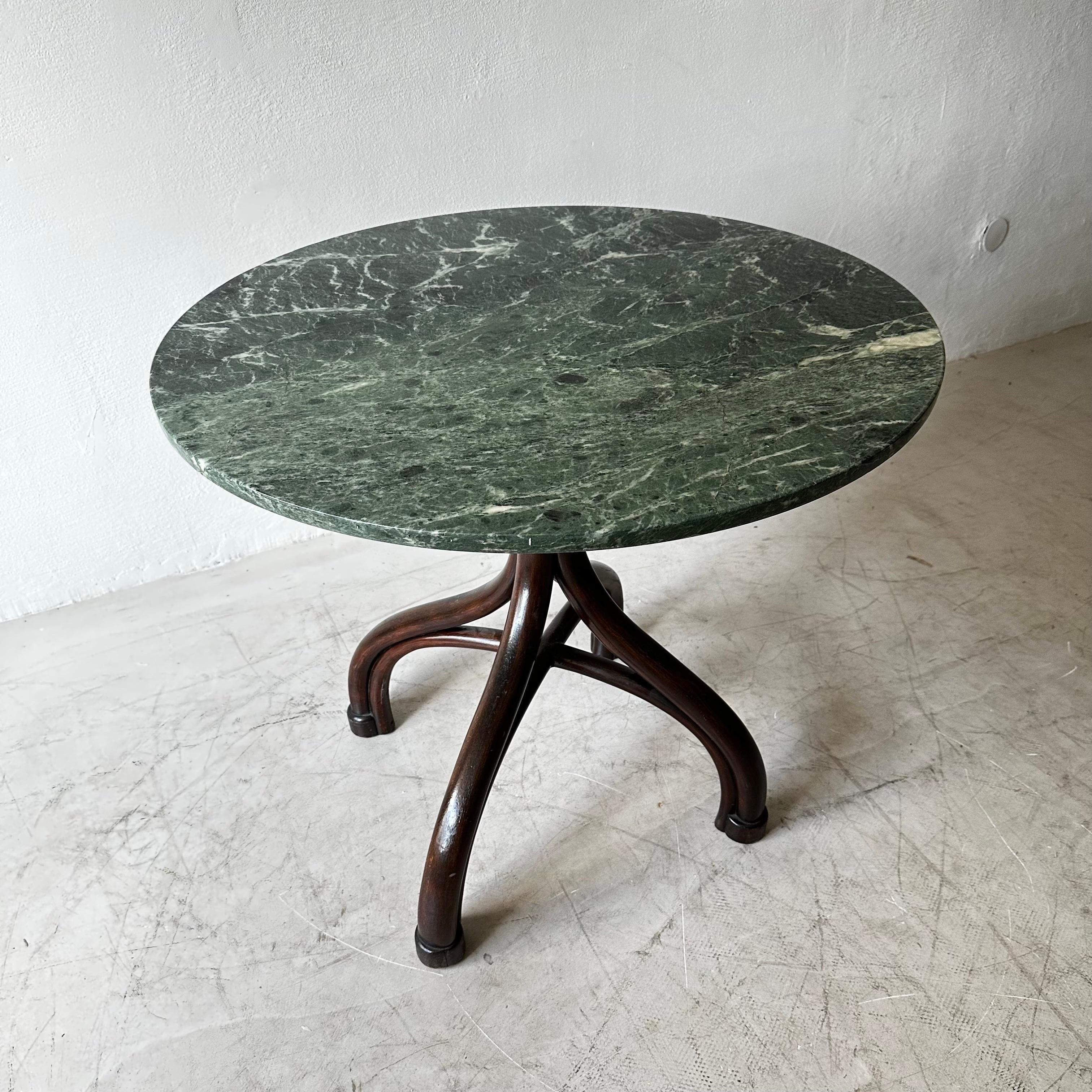 Adolf Loos Cafe Museum Center Hall Table with Green Marble Top, Austria 1910 For Sale 7