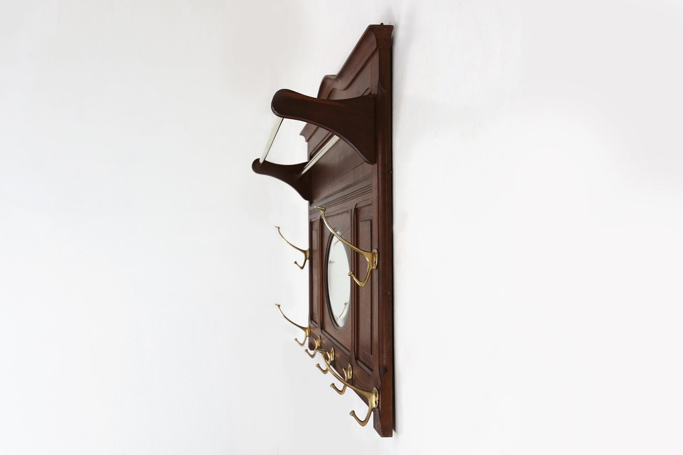 mirror coat rack