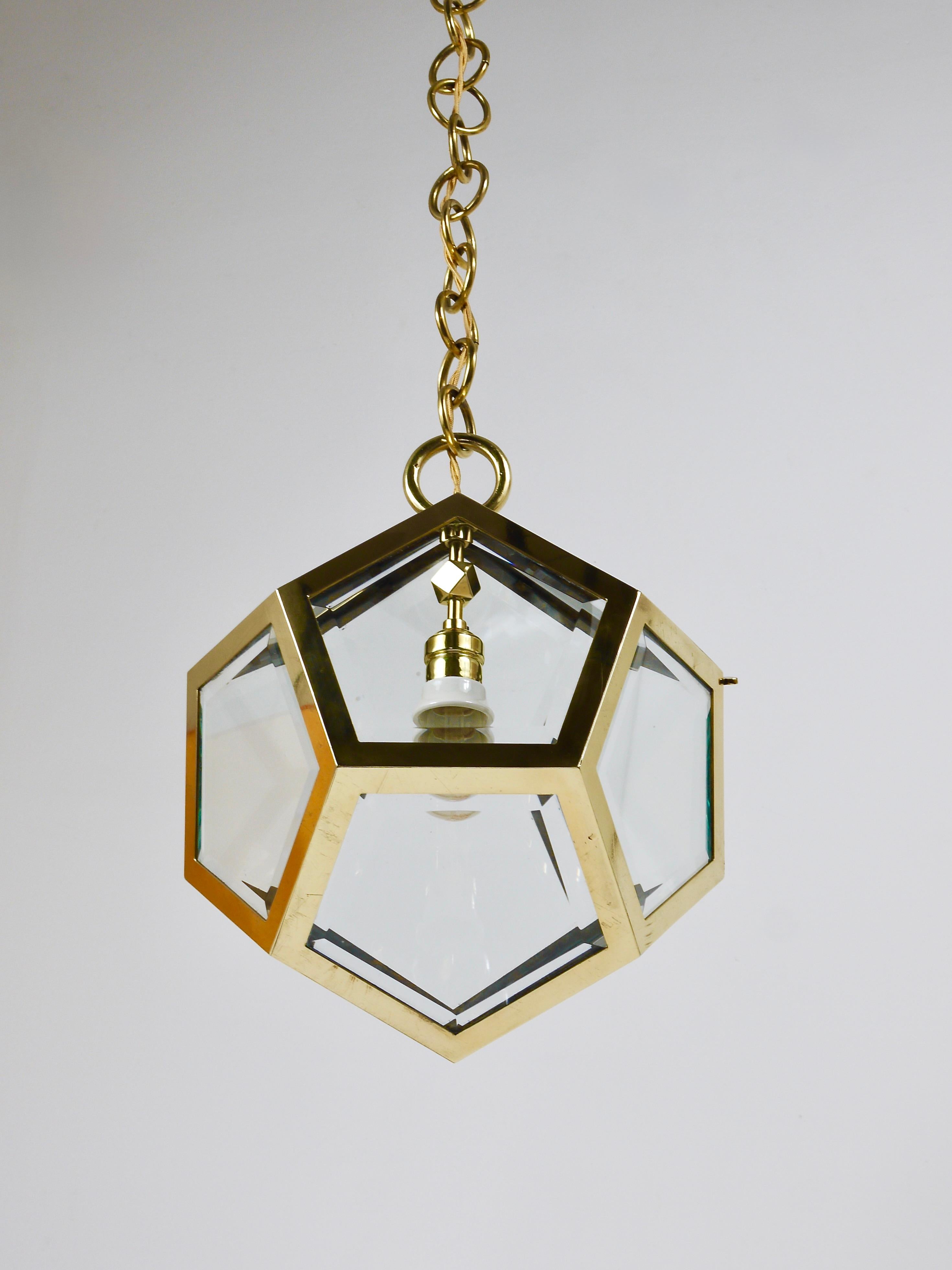 Lampadario a sospensione Adolf Loos Dodekaeder, Friedrich Otto Schmidt, 1900 in vendita 2
