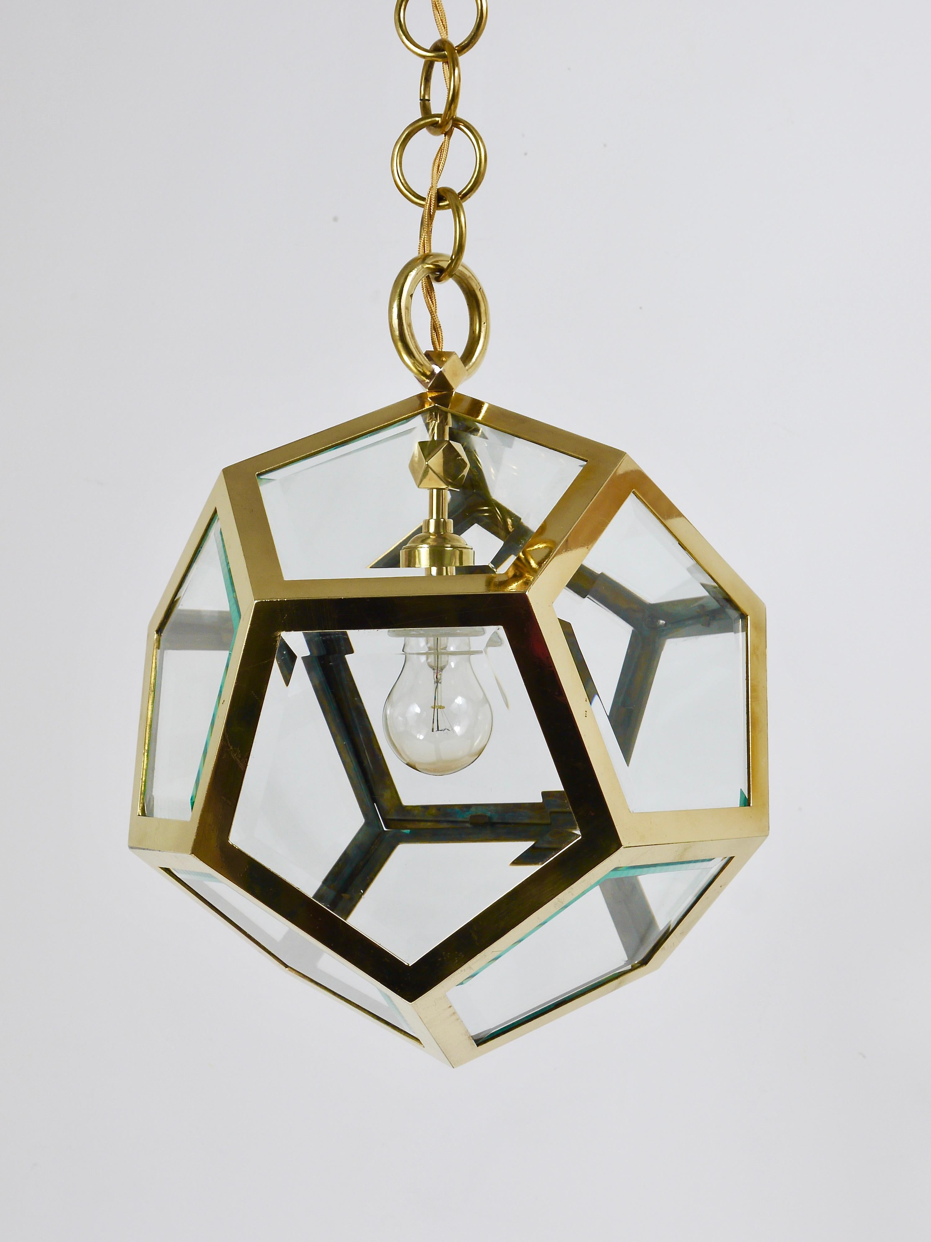 Lampadario a sospensione Adolf Loos Dodekaeder, Friedrich Otto Schmidt, 1900 in vendita 4