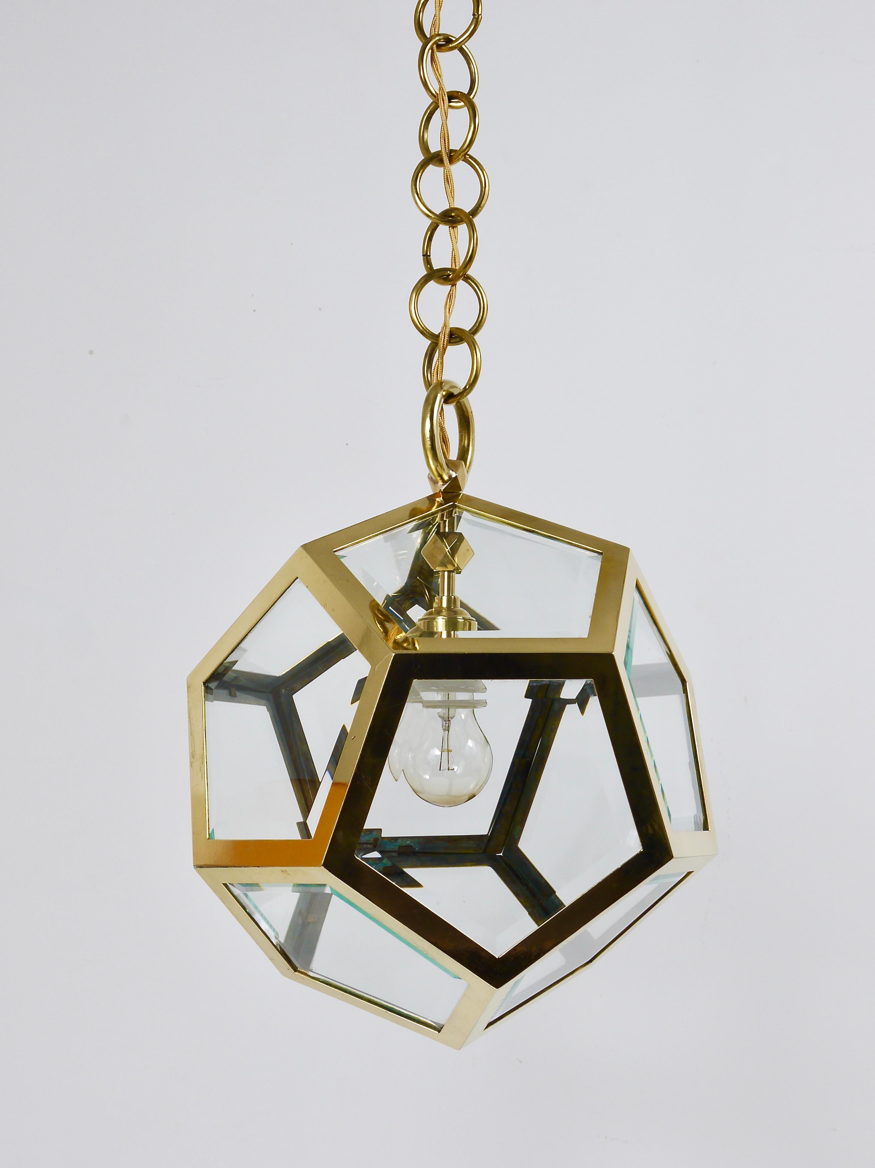 Lampadario a sospensione Adolf Loos Dodekaeder, Friedrich Otto Schmidt, 1900 in vendita 5