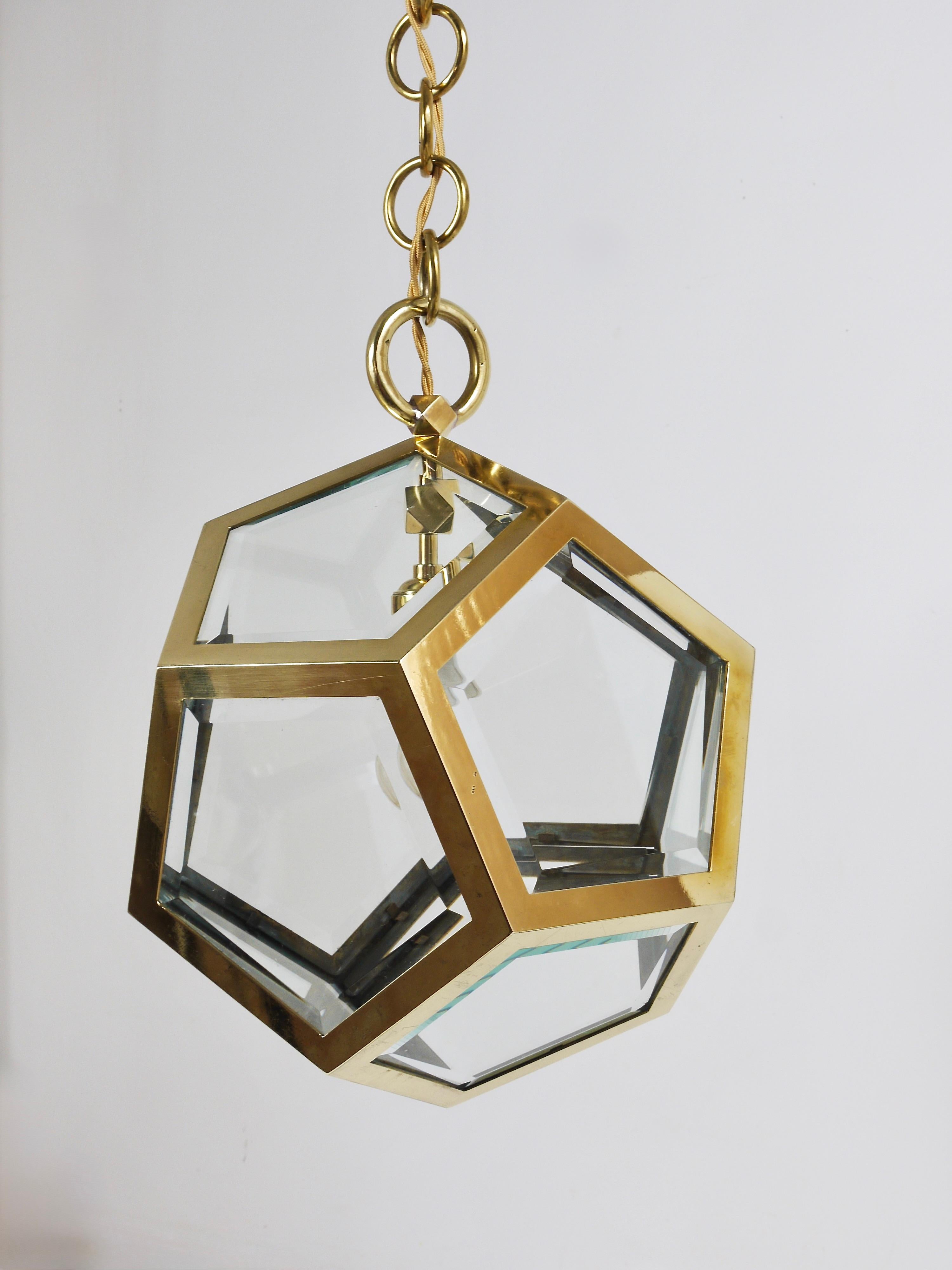 Lampadario a sospensione Adolf Loos Dodekaeder, Friedrich Otto Schmidt, 1900 in vendita 6