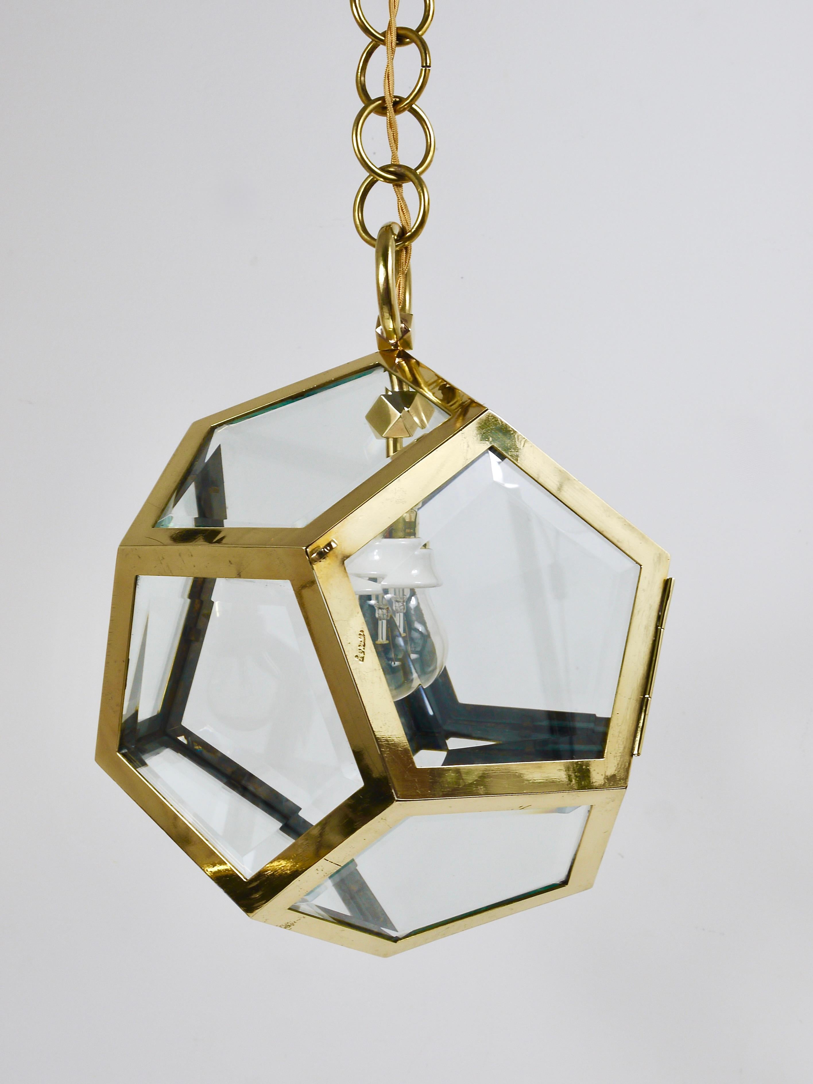Lampadario a sospensione Adolf Loos Dodekaeder, Friedrich Otto Schmidt, 1900 in vendita 7