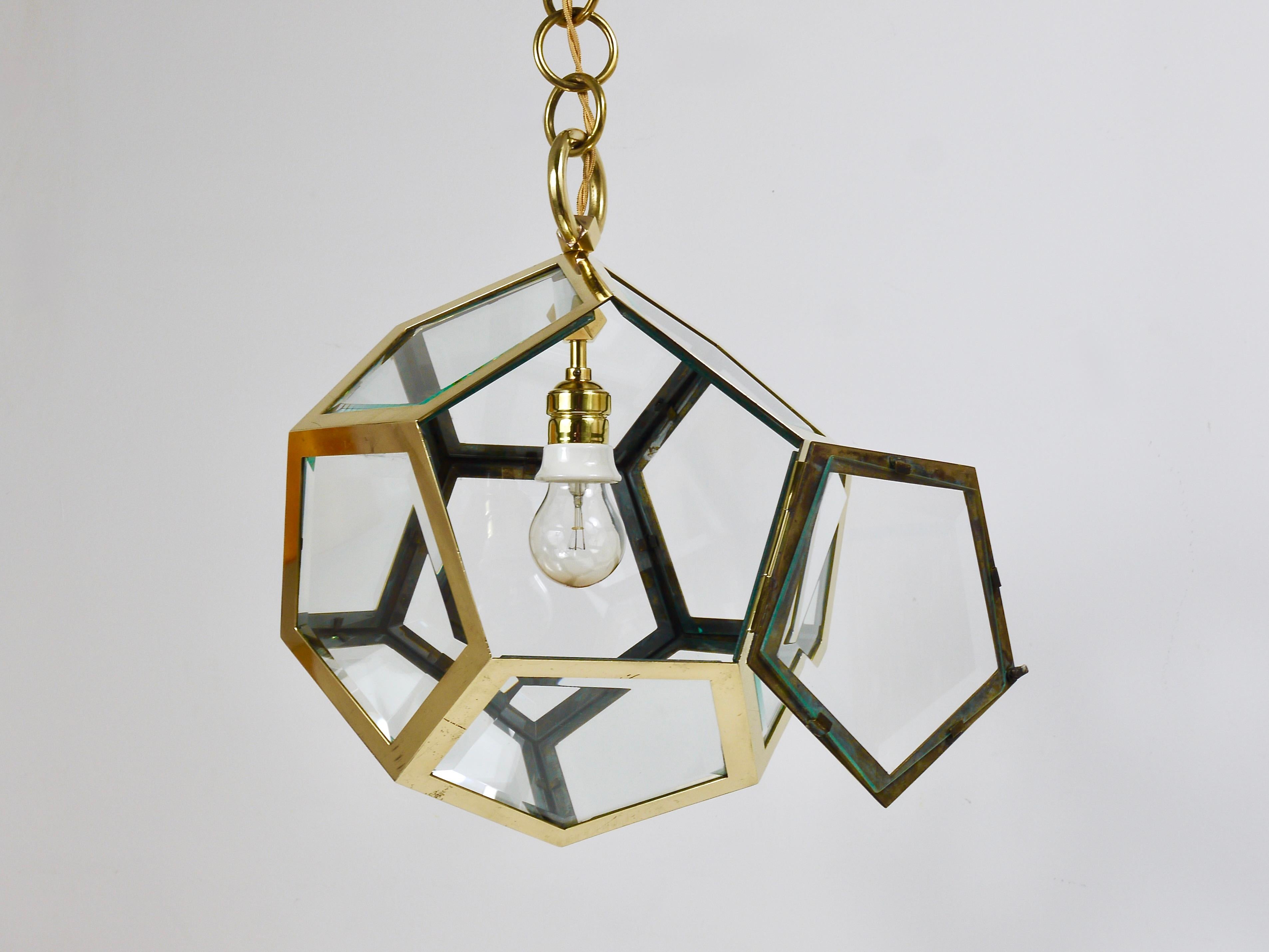 Lampadario a sospensione Adolf Loos Dodekaeder, Friedrich Otto Schmidt, 1900 in vendita 8