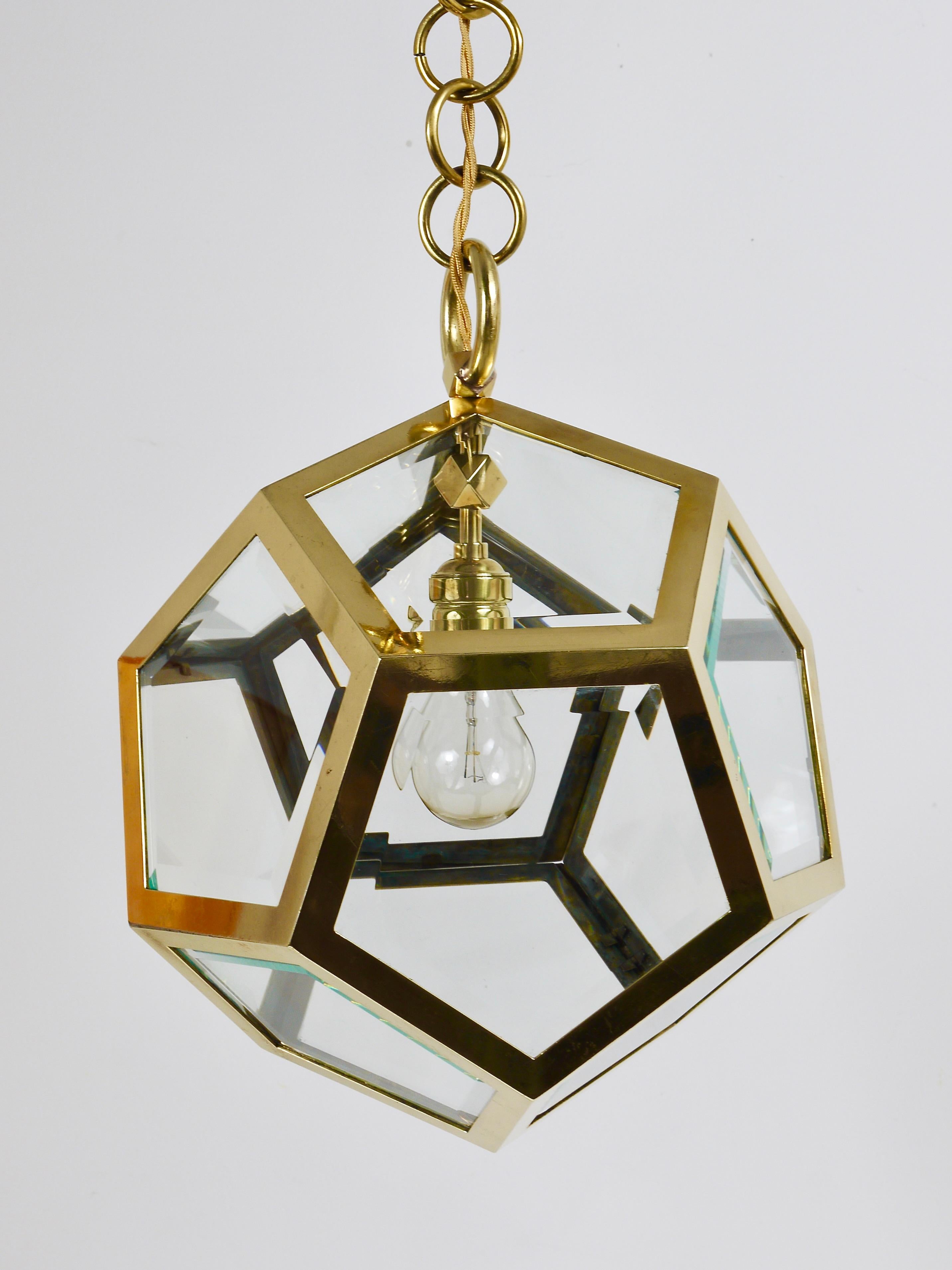 Lampadario a sospensione Adolf Loos Dodekaeder, Friedrich Otto Schmidt, 1900 in vendita 9