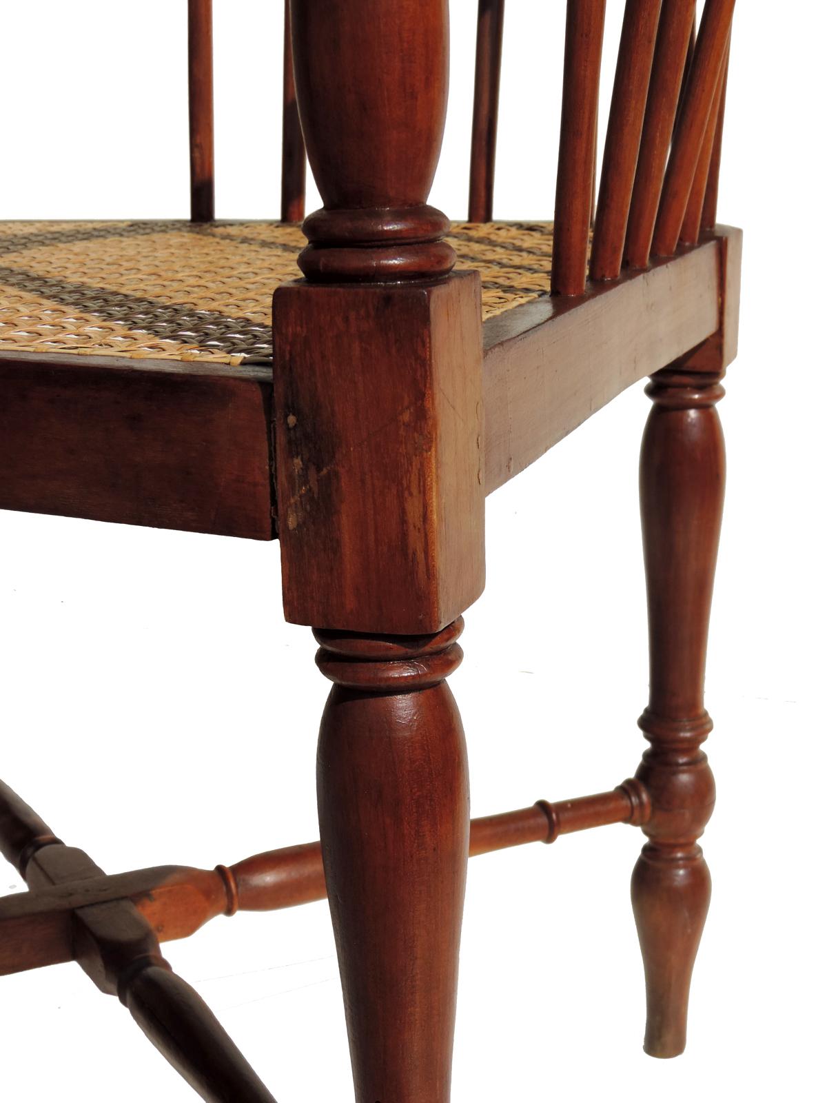 Adolf Loos F.O. Schmidt 1898-1900 Jugendstil Corner Chair In Excellent Condition For Sale In Brescia, IT