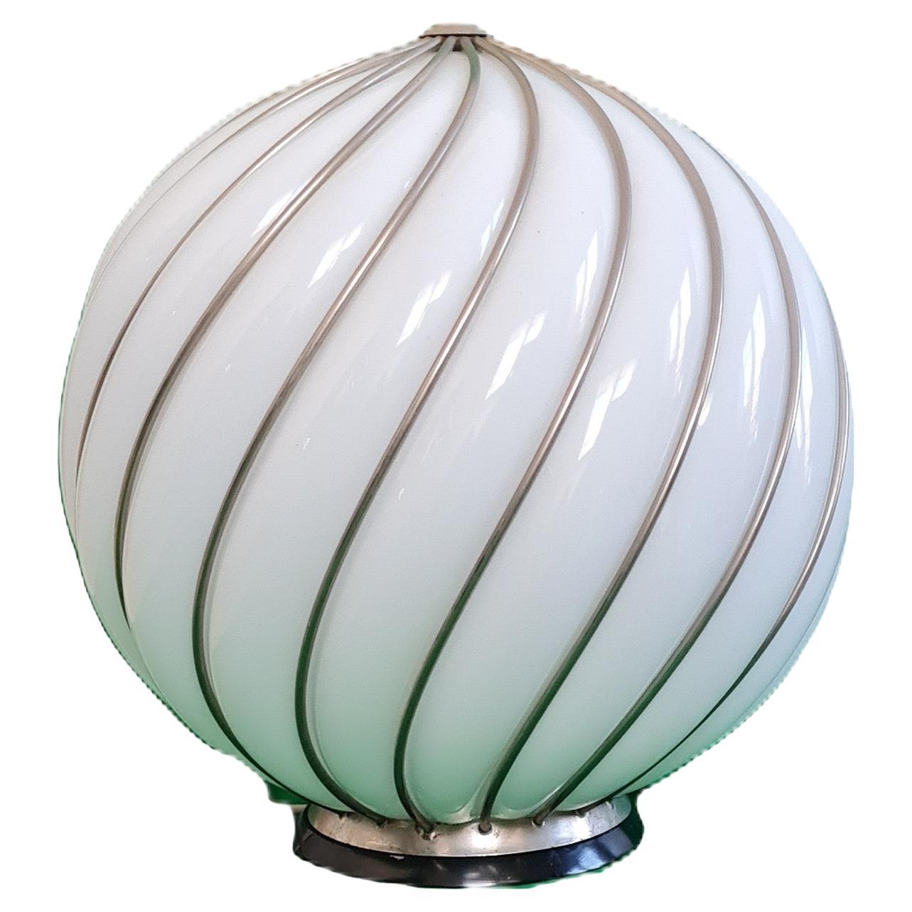 Adolf Loos: Große Vintage-Stehlampe aus Messing und Muranoglas