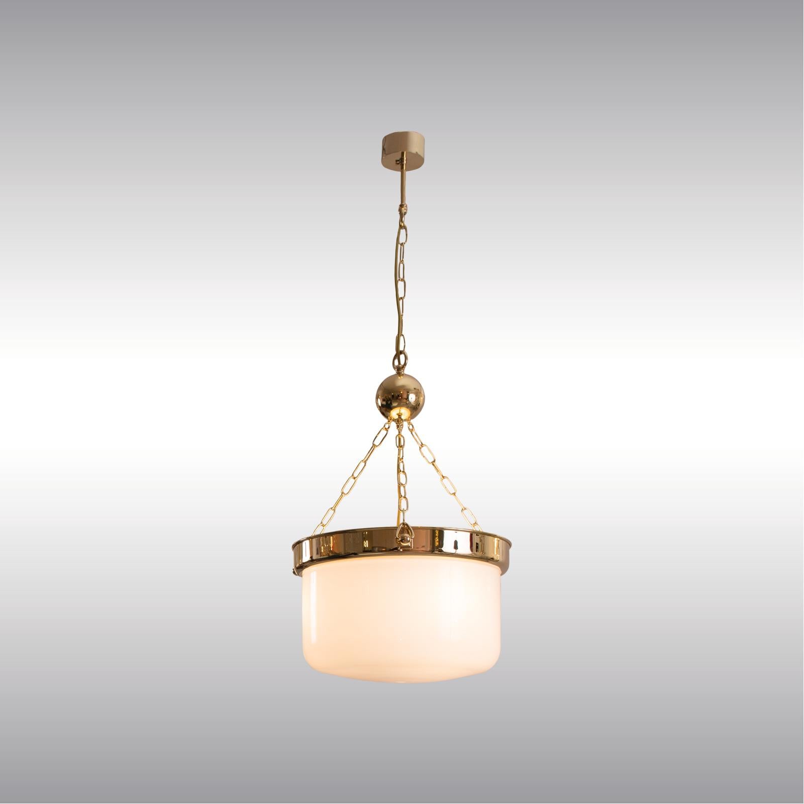 Hand-Crafted Adolf Loos Jugendstil Ceiling Lamp from the Looshaus in Vienna, Re-Edition For Sale