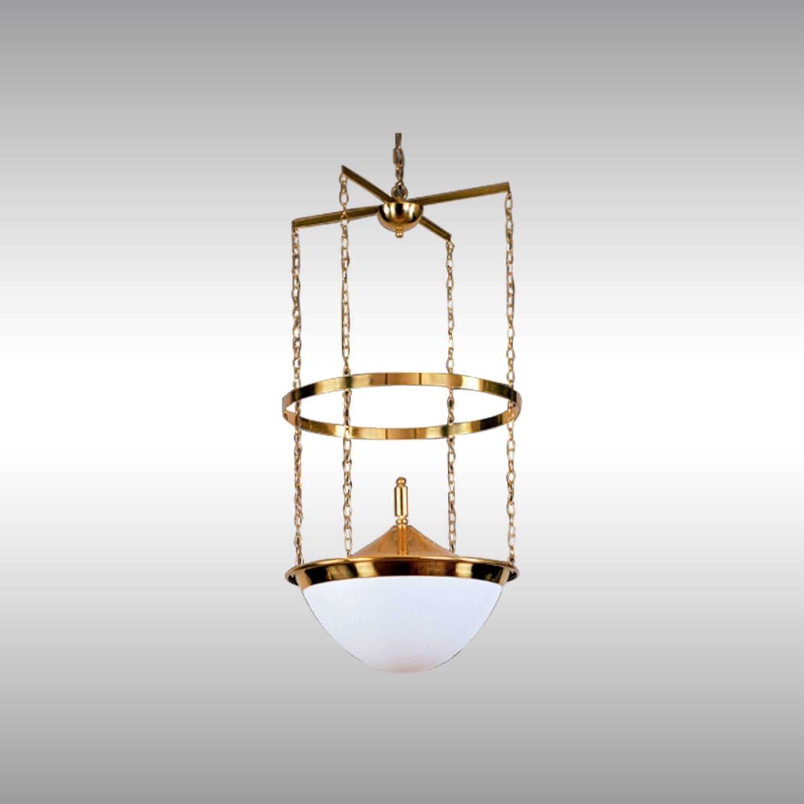 Hand-Crafted Adolf Loos Jugendstil Chandelier for the Anglo/Austrian Bank Vienna, Re-Edition For Sale
