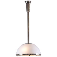 Adolf Loos, Jugendstil-Deckenleuchte aus Opalglas und Messing, Neuauflage 35cm/DM