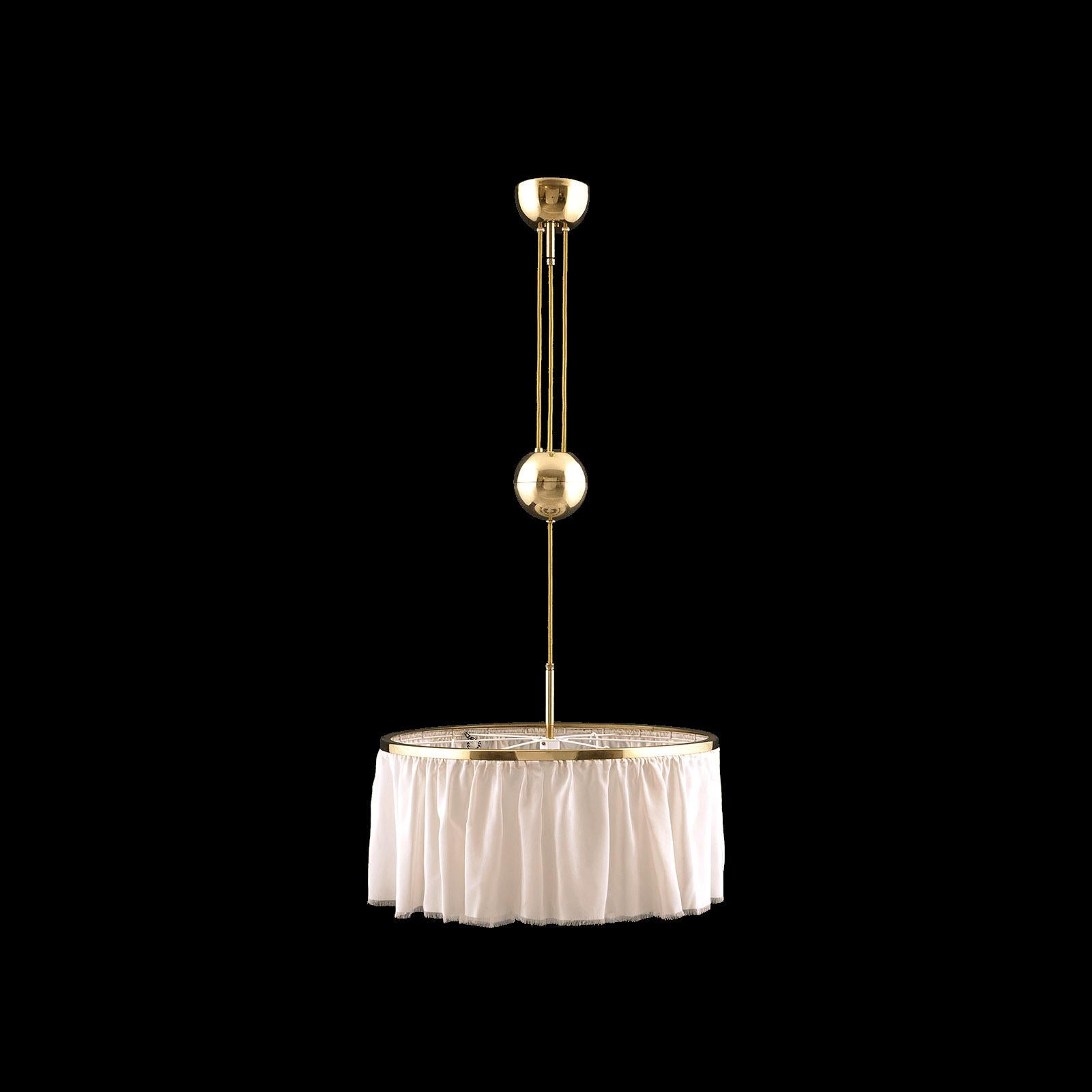 Carrusel de poleas de seda y latón Adolf Loos, reedición Austríaco en venta