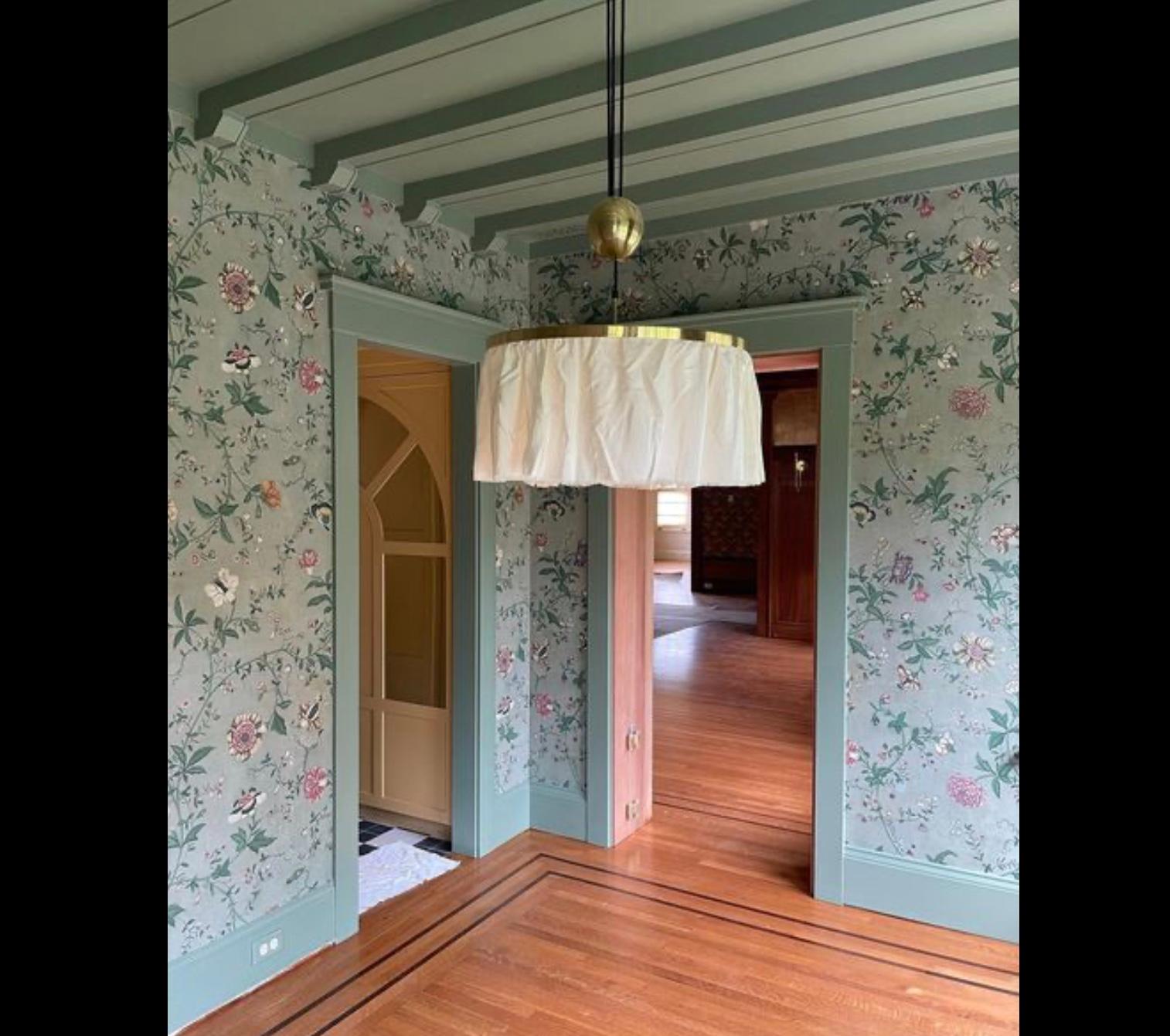 Carrusel de poleas de seda y latón Adolf Loos, reedición en venta 1