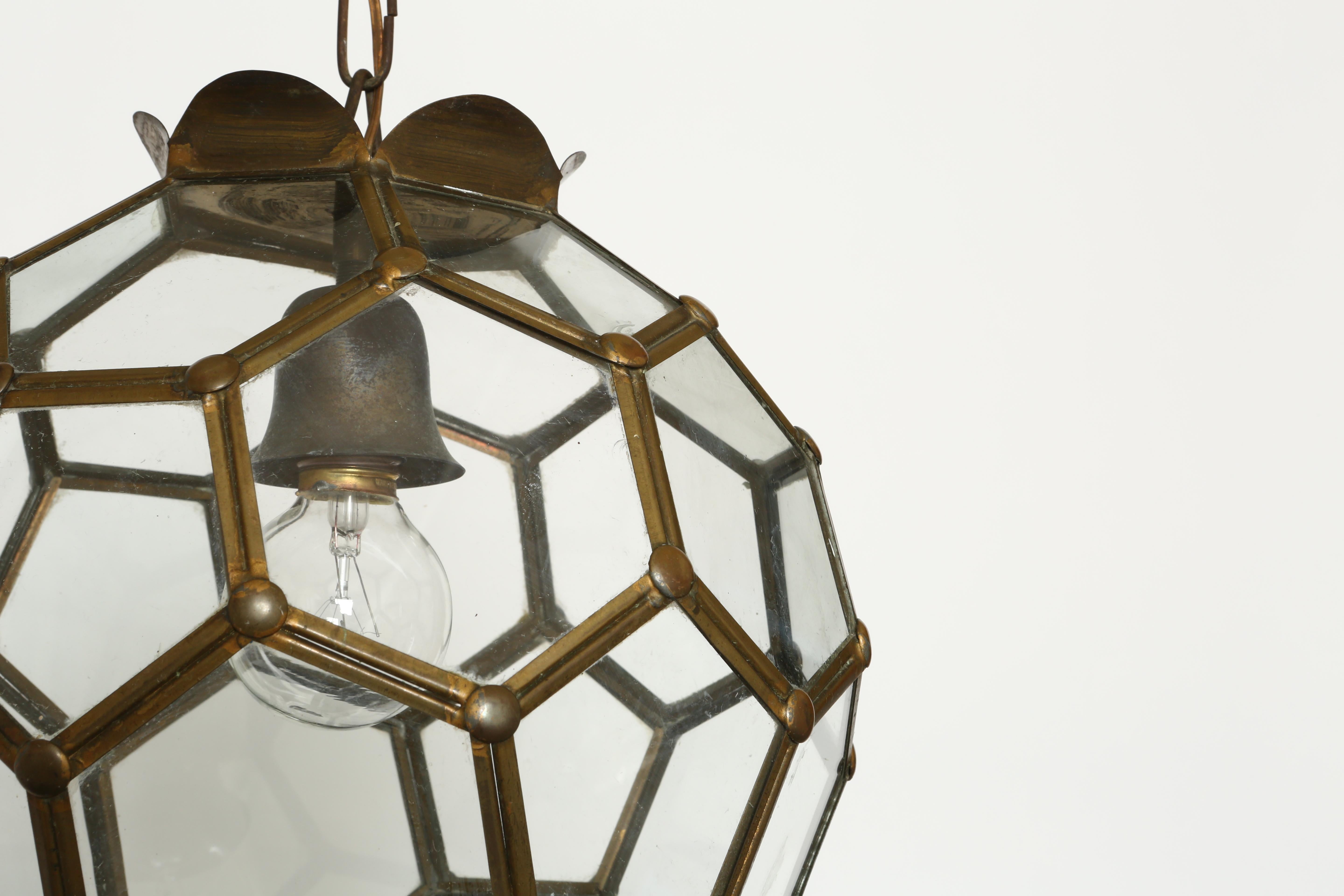 Glass Adolf Loos Style Ceiling Pendant