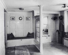 Reloj de pared del modernismo vienés de Adolf Loos, Austria, años 20