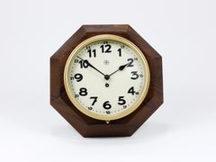 Adolf Loos Vienna Modernism Wall Clock by Junghans, Germany, 1920s