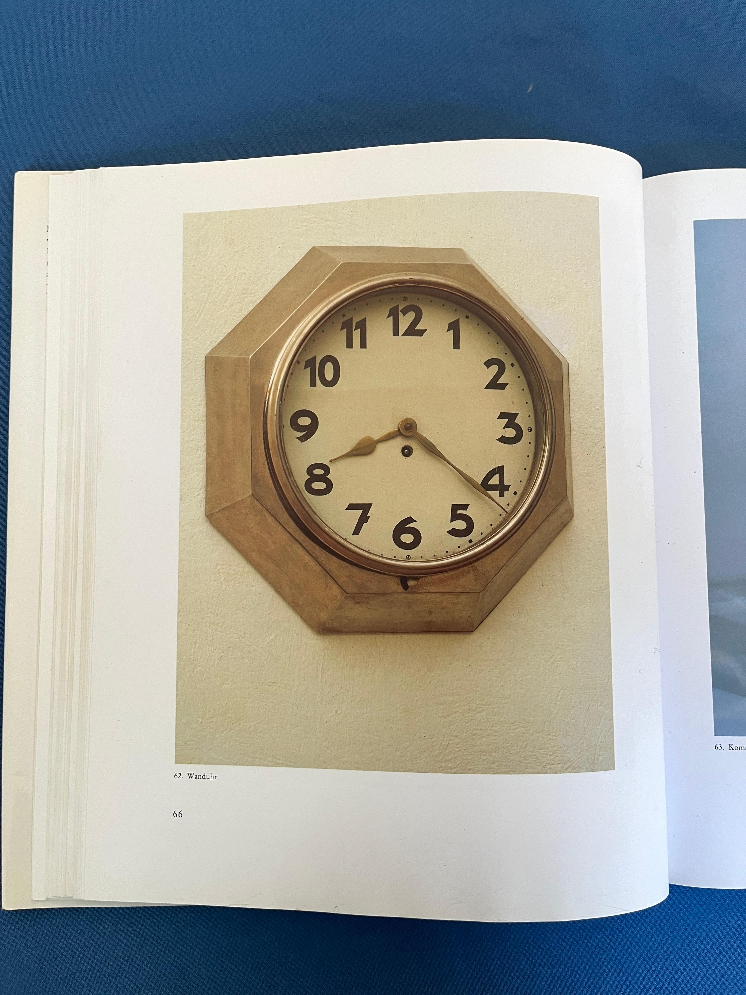 Métal Horloge murale du modernisme viennois Adolf Loos par Junghans, Allemagne, années 1920 en vente