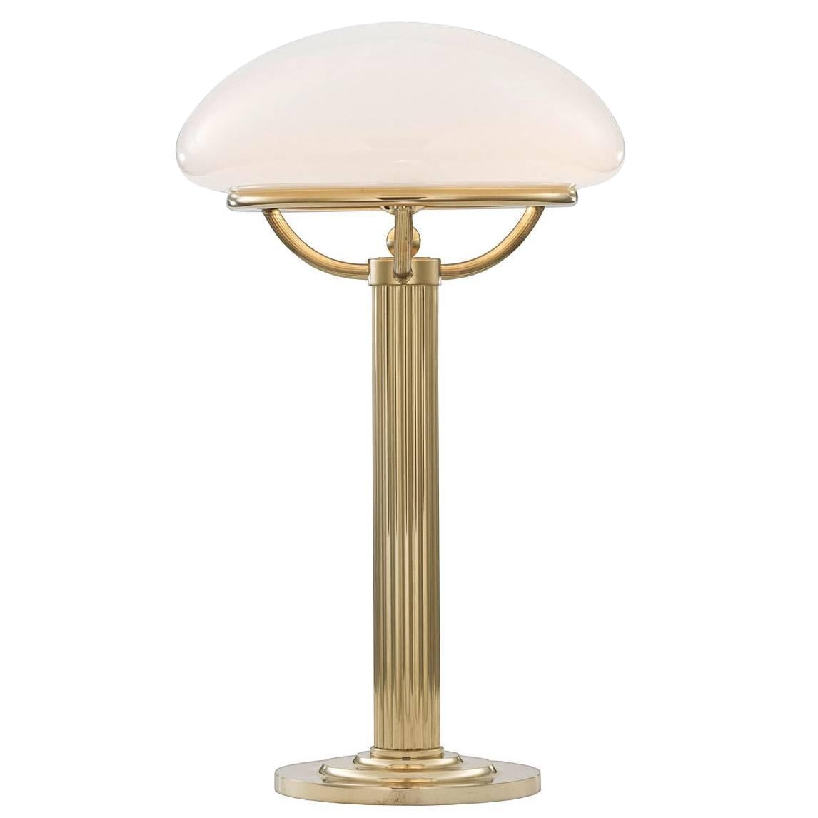 Adolf Loos Viena Secesionista, Lámpara de mesa Jugendstil de latón, Re edición
