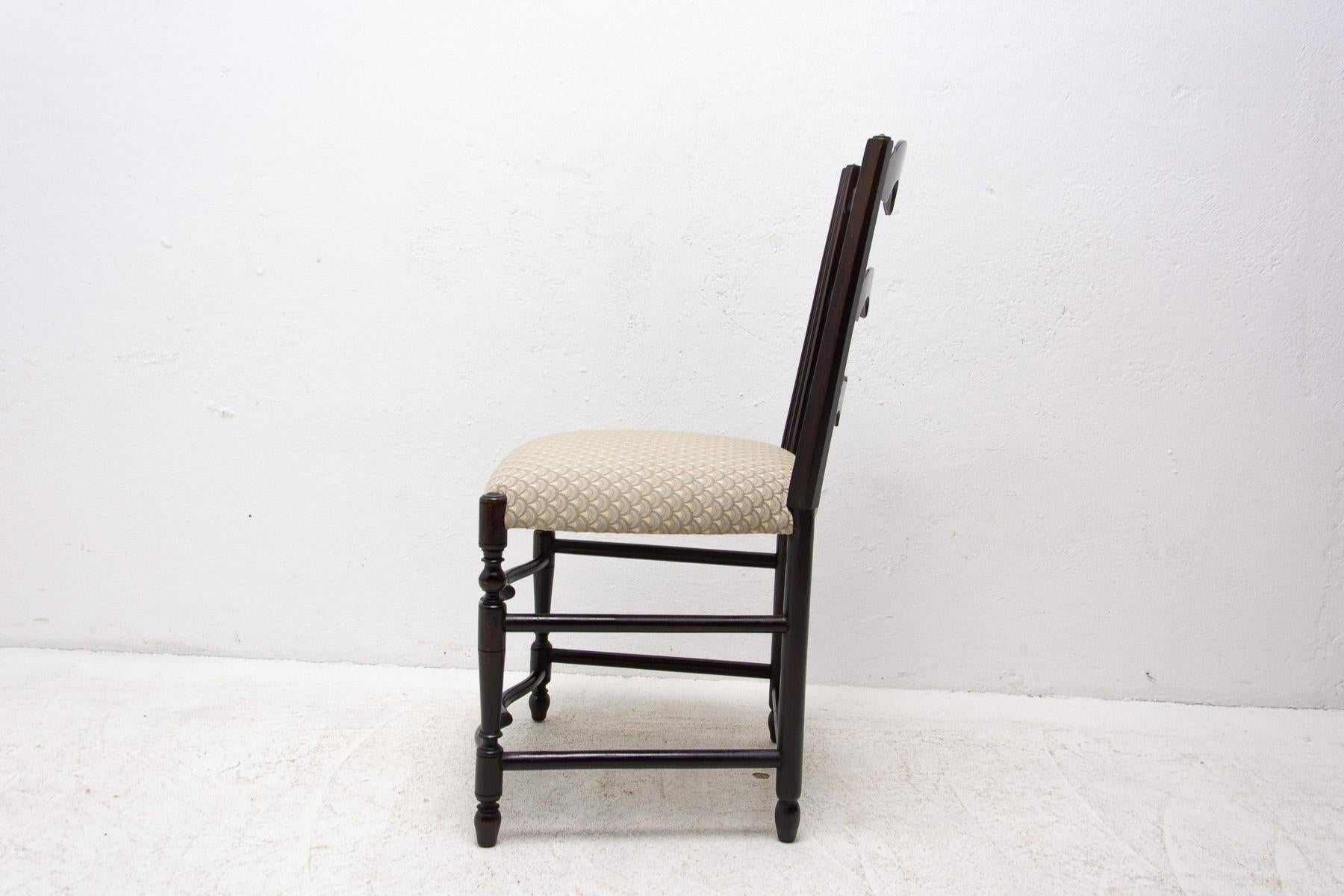 Fabric Adolf Loose Style Chair, Second Half 20th Century, Czechoslovakia For Sale