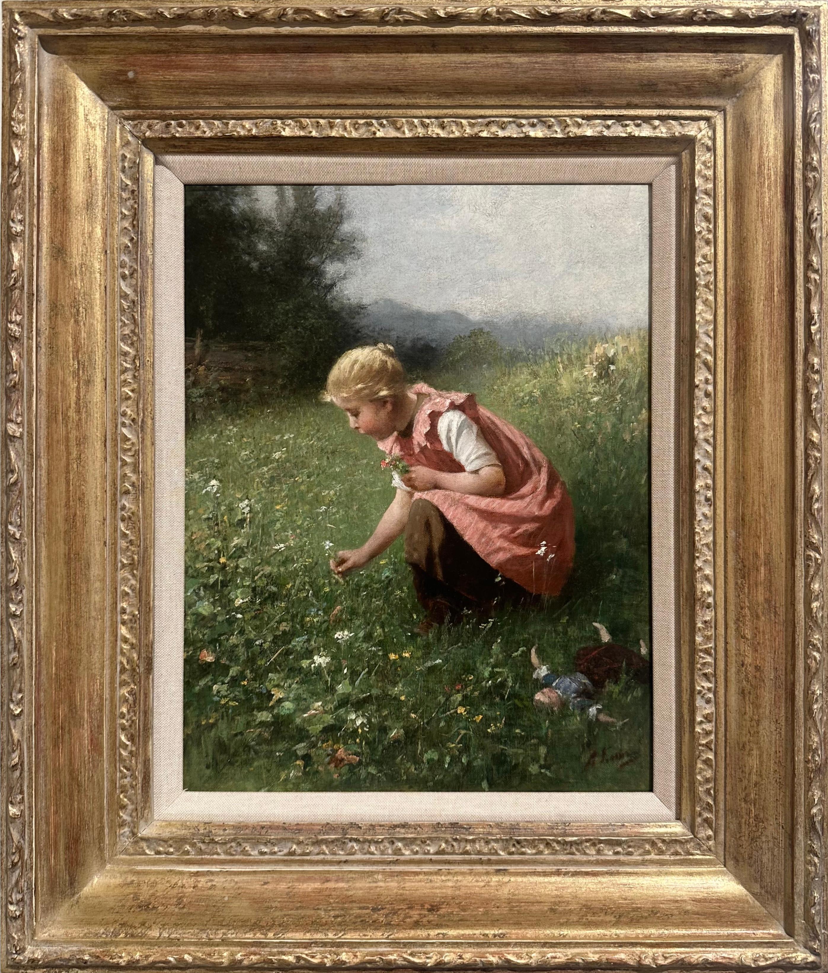 Adolf Luben - The Flower Meadow For Sale 1