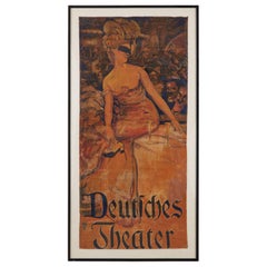 Used Adolf Munzer Deutsches Theater Poster, 1905