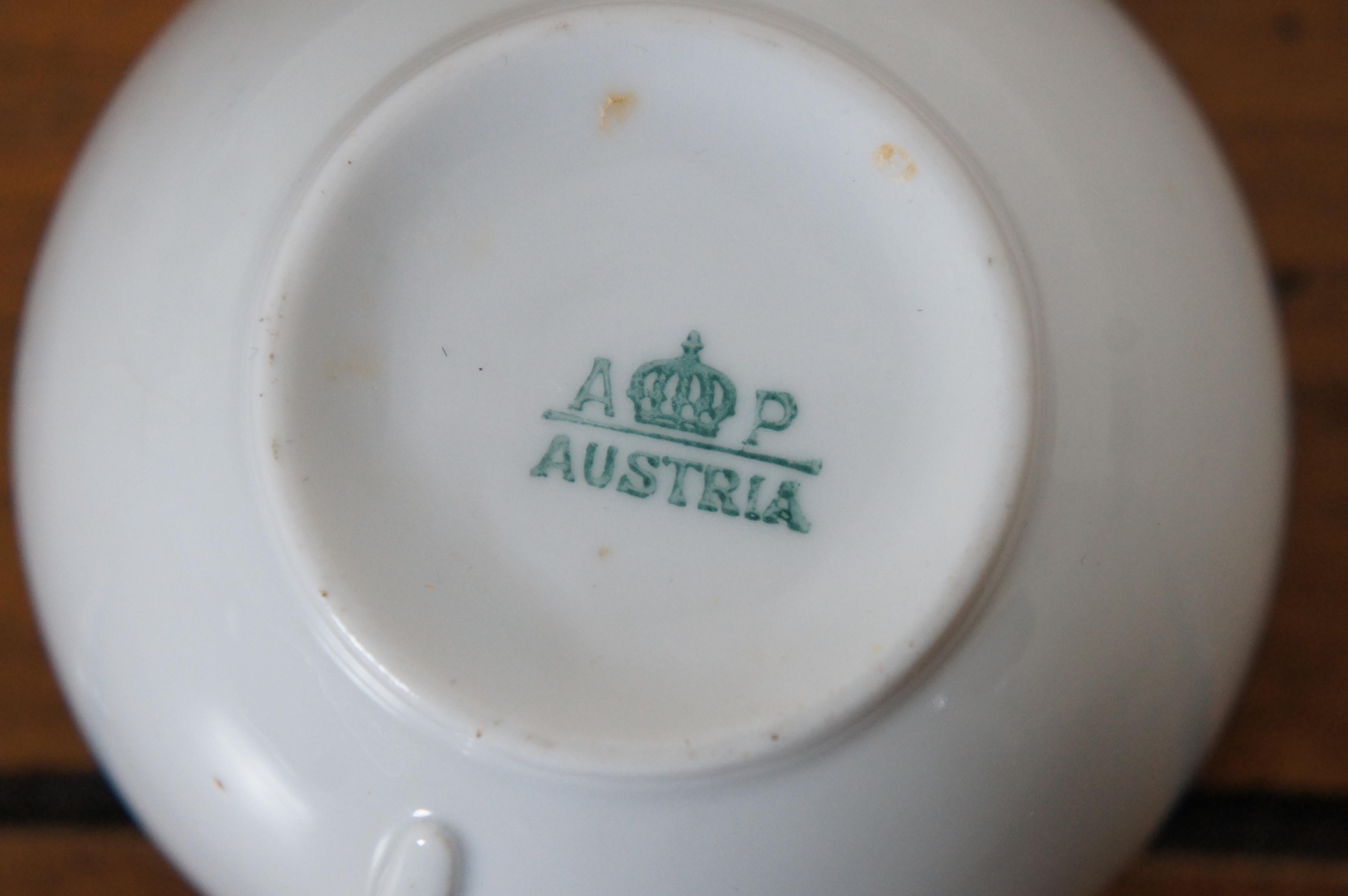Adolf Persch AP Austria 18pc China Demitasse Tea Coffee Dessert Casserole For Sale 4