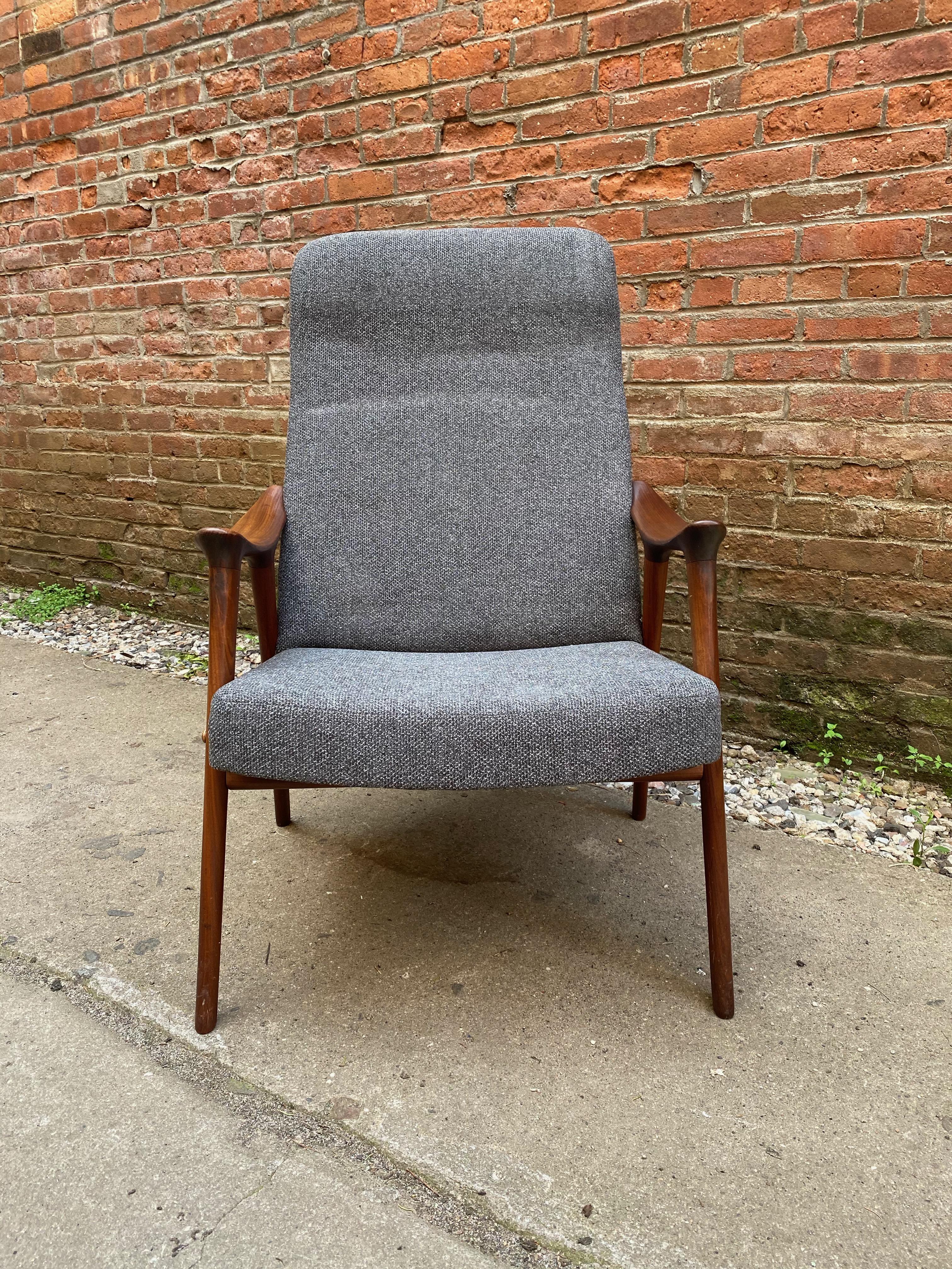 Mid-20th Century Adolf Rastad and Rolf Relling Teak Scoop Armchair