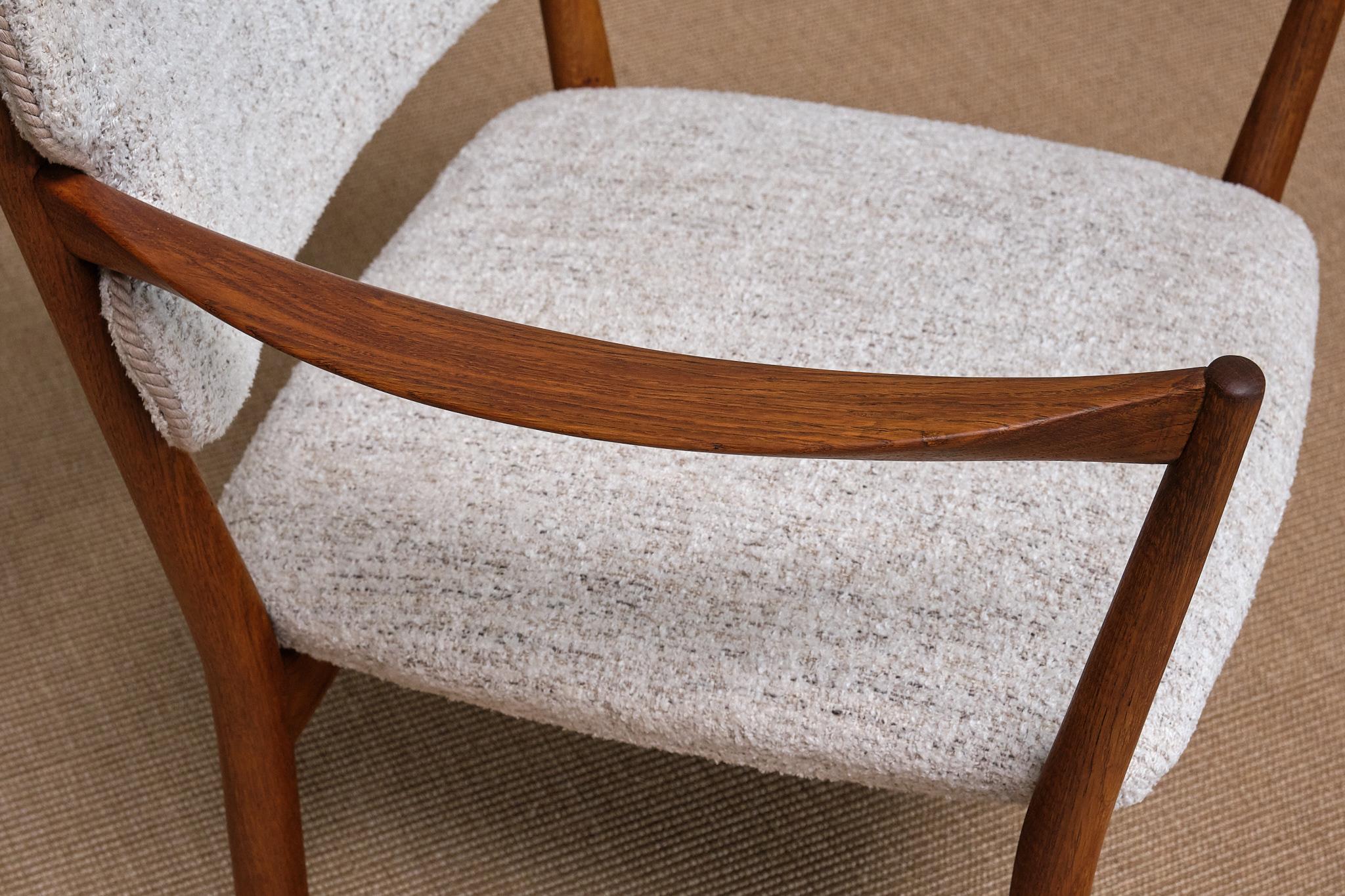 Adolf Relling & Fredrik Kayser 'Fireplace' Armchair in Oak, Dokka, Norway, 1958 For Sale 4