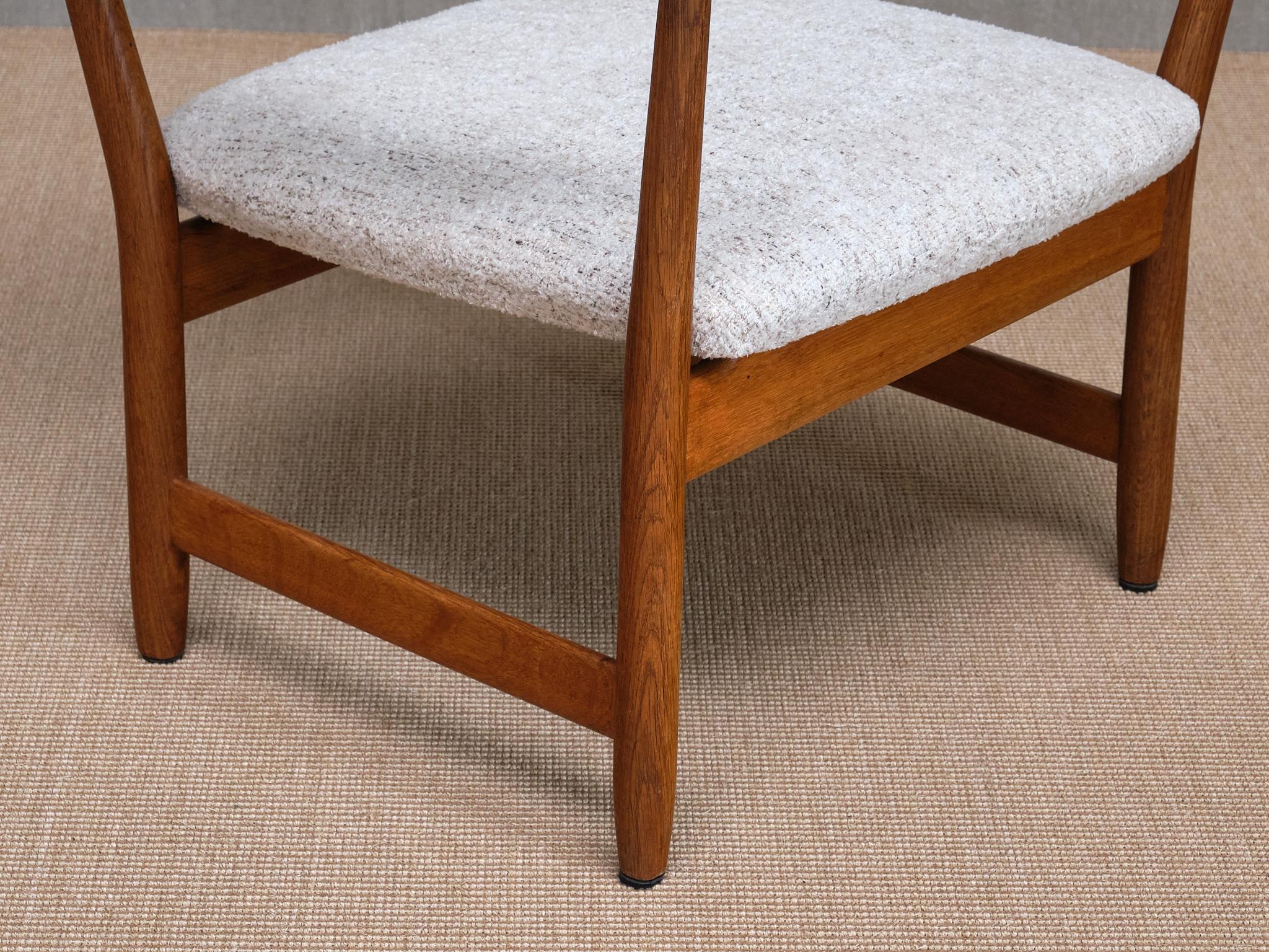 Adolf Relling & Fredrik Kayser 'Fireplace' Armchair in Oak, Dokka, Norway, 1958 For Sale 6