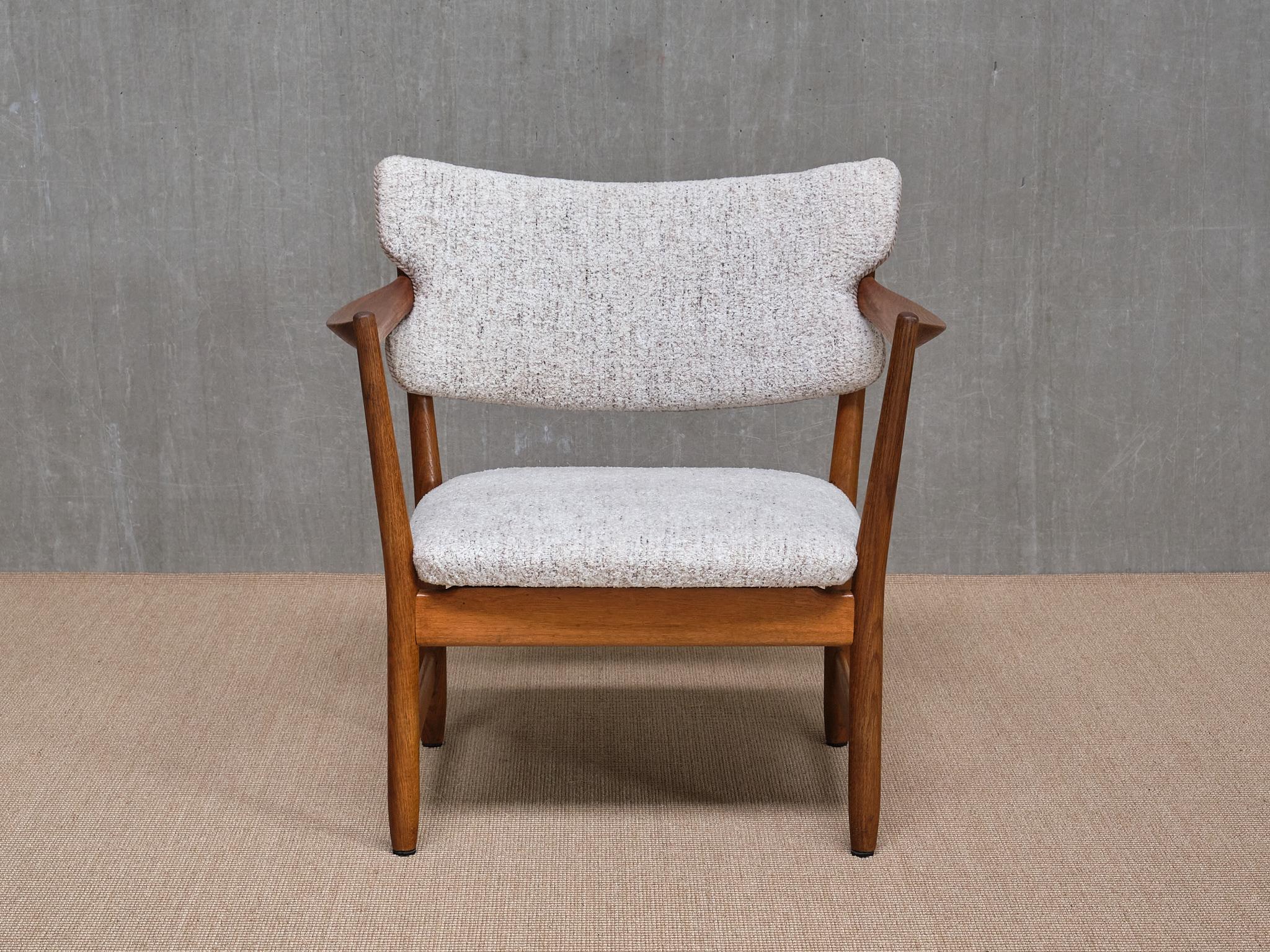 Adolf Relling & Fredrik Kayser 'Fireplace' Armchair in Oak, Dokka, Norway, 1958 For Sale 7