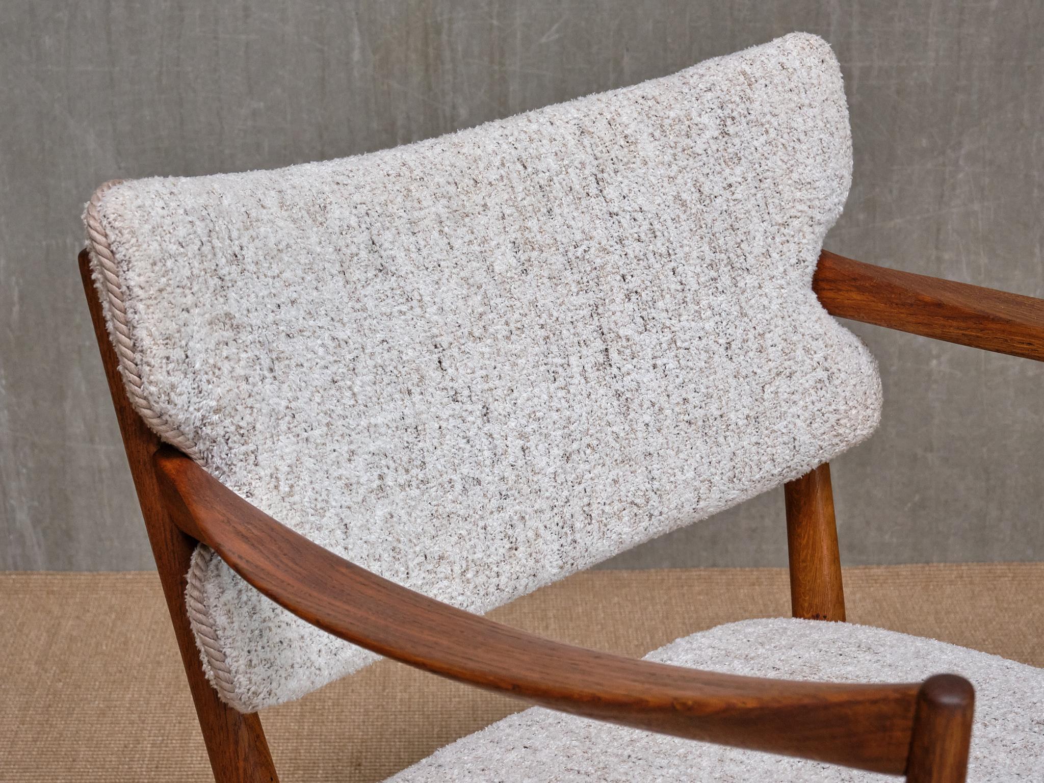 Adolf Relling & Fredrik Kayser 'Fireplace' Armchair in Oak, Dokka, Norway, 1958 In Good Condition For Sale In The Hague, NL