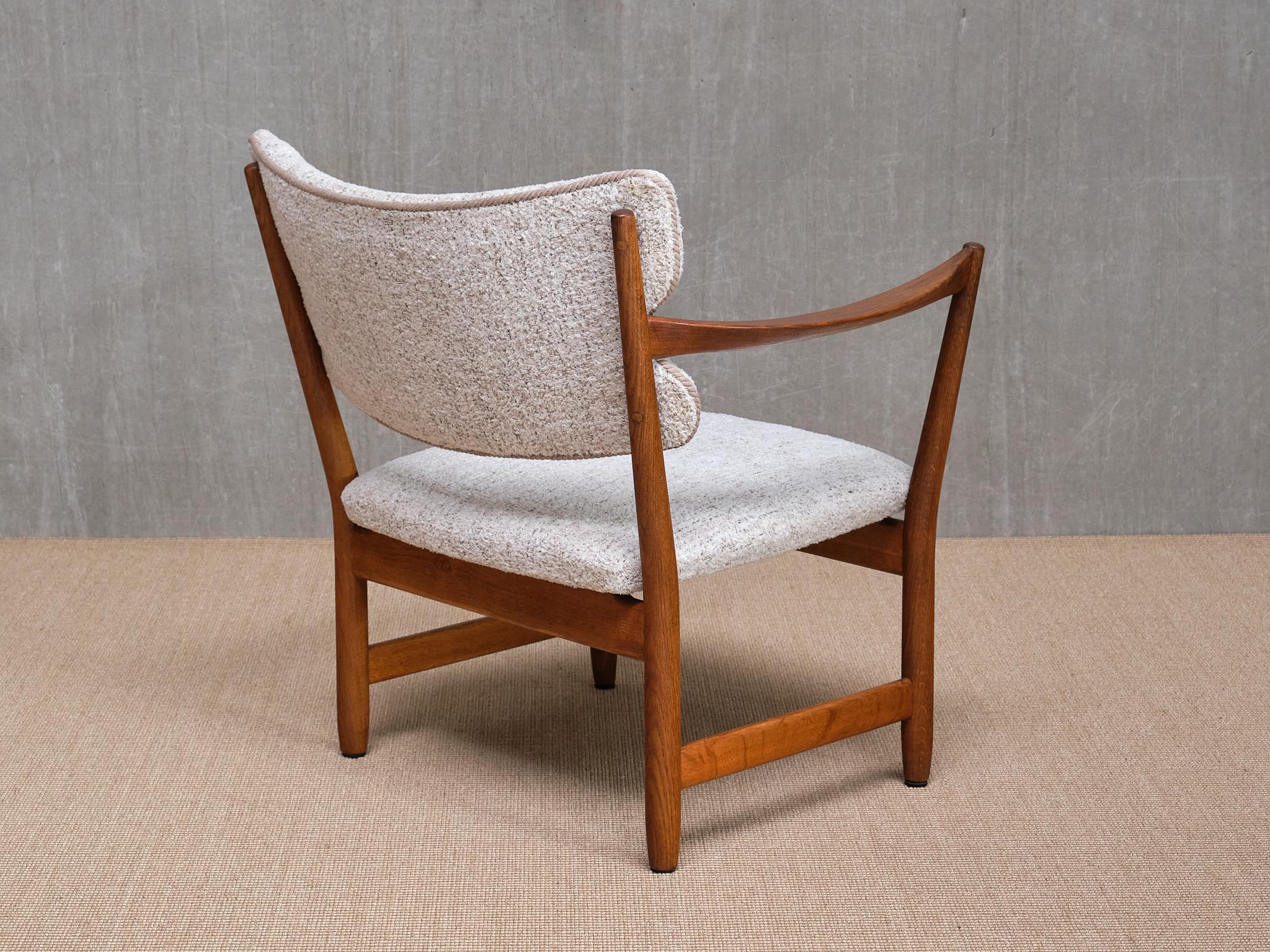 Mid-20th Century Adolf Relling & Fredrik Kayser 'Fireplace' Armchair in Oak, Dokka, Norway, 1958 For Sale