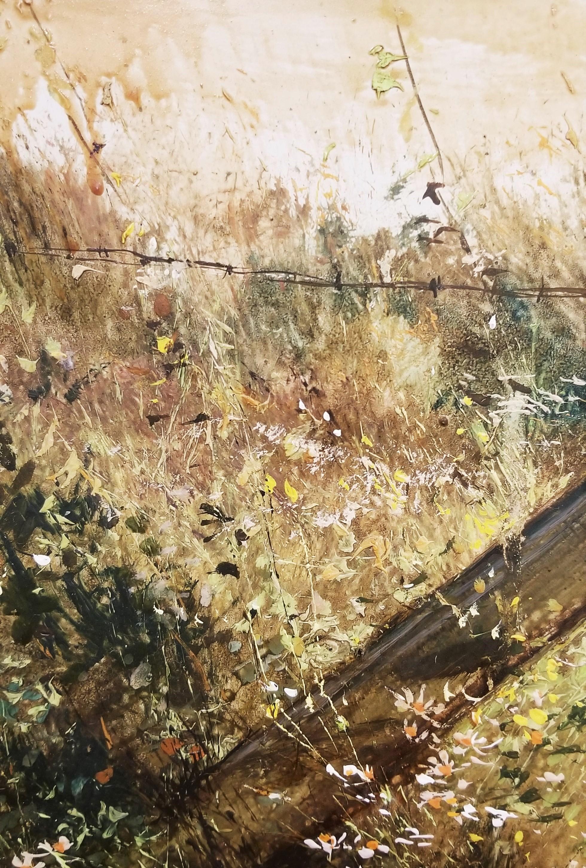 Forgotten Fence /// Realismus Landschaft Country Farm River Gemälde Amerikanische Kunst im Angebot 11