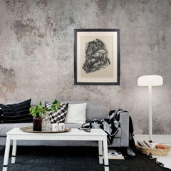 Art Deco Fantasy Illustration Lithograph by Adolf Uzarski