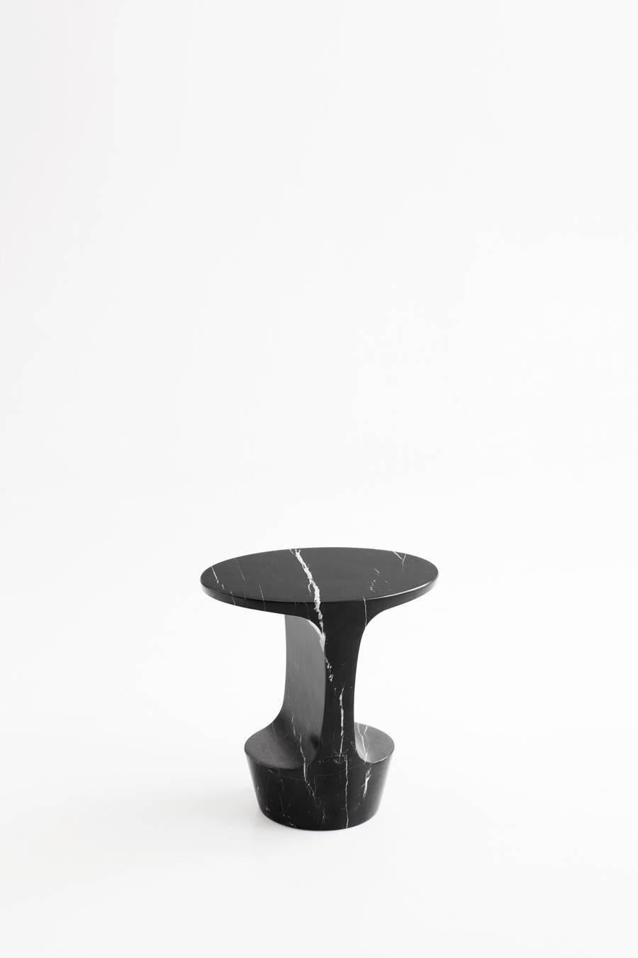 Spanish Adolfo Abejon 'Atlas' Contemporary Design Marble Side Table
